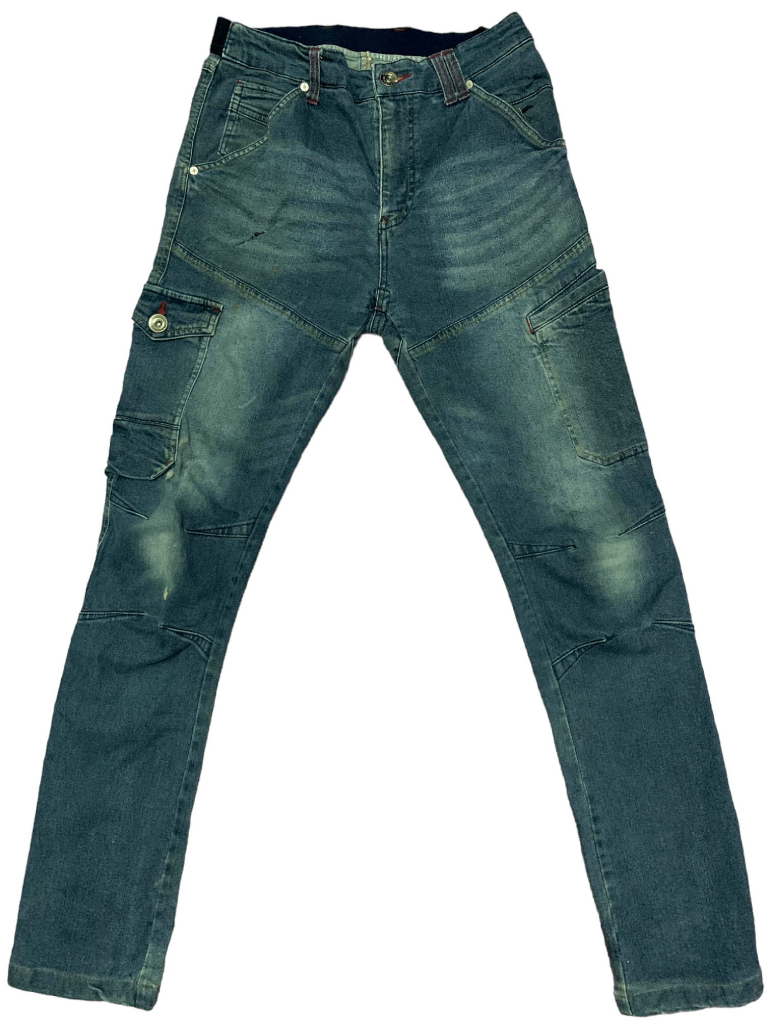 Japanese Brand Vintage Japanese Brand Multi Pocket Cargo Denim Pants Size US 28 / EU 44 - 1 Thumbnail