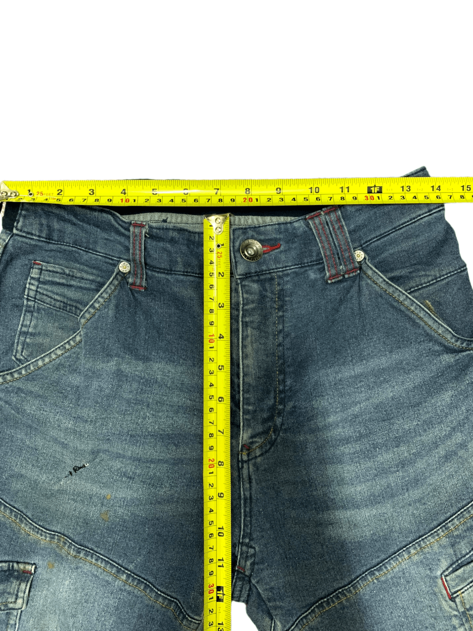 Japanese Brand Vintage Japanese Brand Multi Pocket Cargo Denim Pants Size US 28 / EU 44 - 11 Thumbnail
