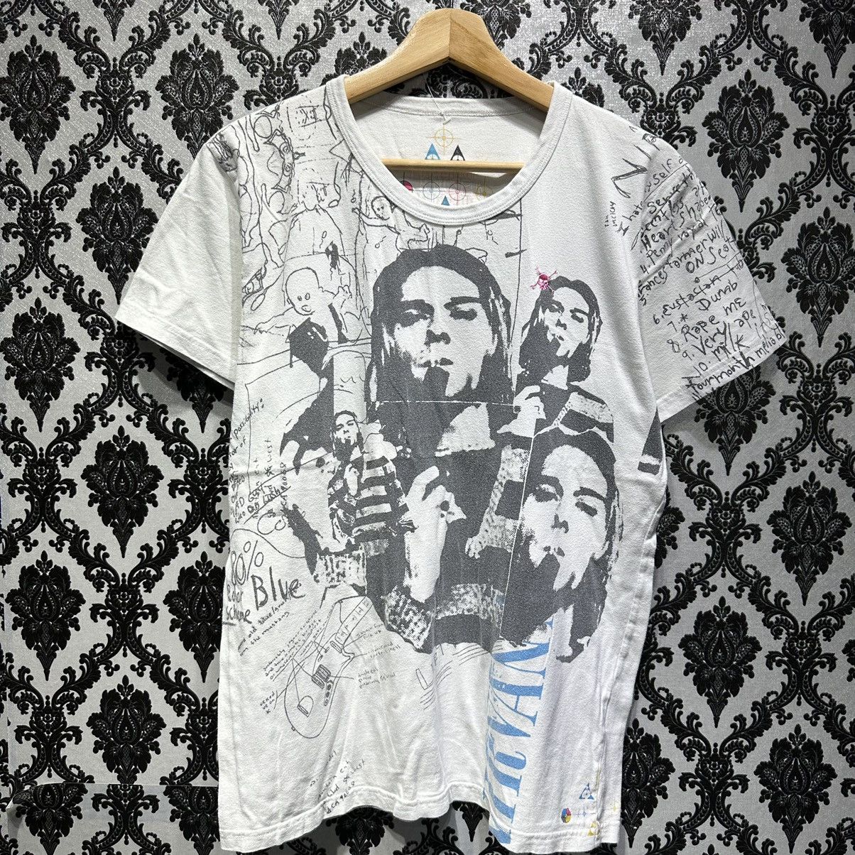 Vintage Nirvana Rock Band Overprint Tshirt ❗️
