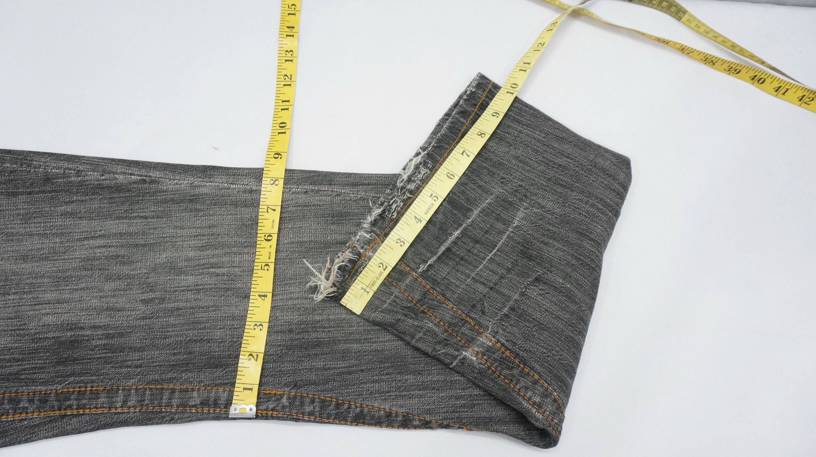 Japanese Brand Rare🔥JUNMEN Vintage Flared Lowrise Distressed Jeans Size US 30 / EU 46 - 17 Thumbnail
