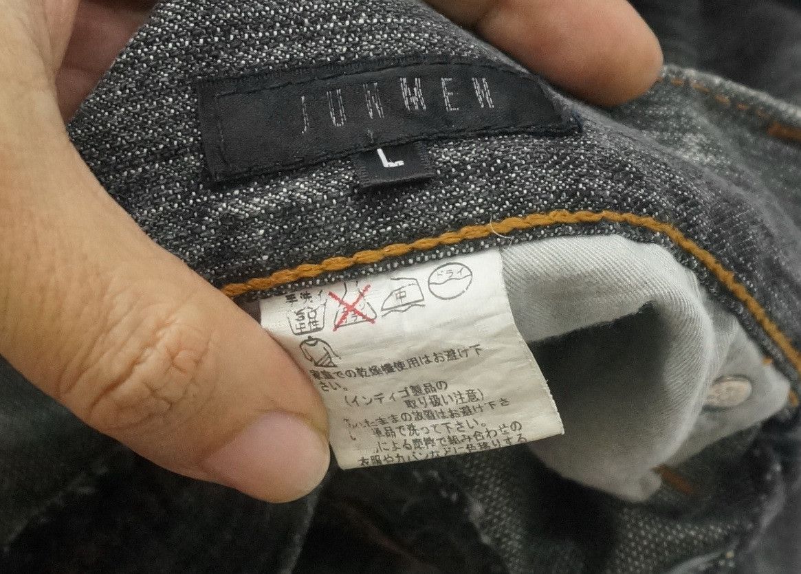 Japanese Brand Rare🔥JUNMEN Vintage Flared Lowrise Distressed Jeans Size US 30 / EU 46 - 20 Thumbnail