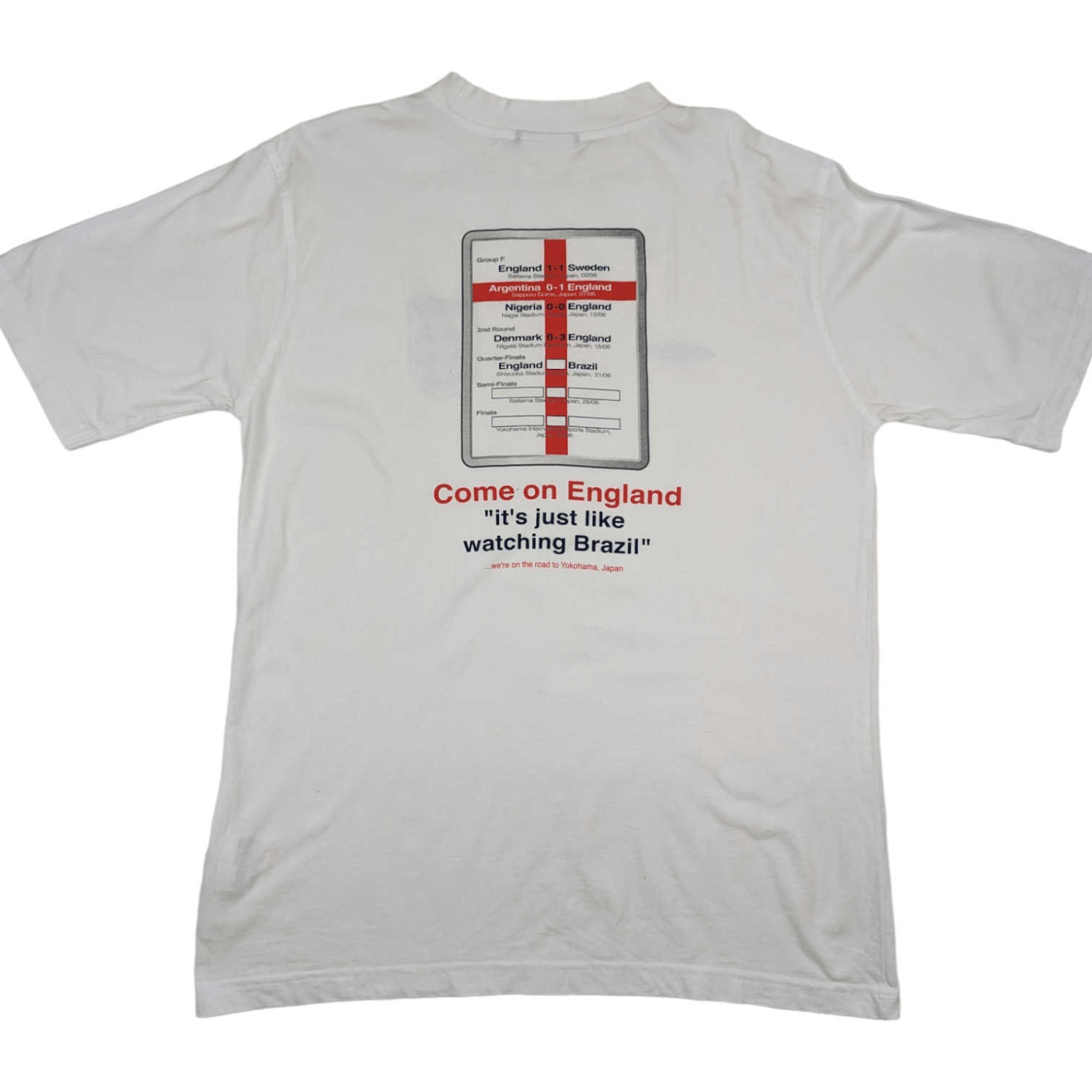 Umbro UMBRO 2002 FIFA World Cup England Vs Brazil T-Shirt Size US M / EU 48-50 / 2 - 6 Thumbnail