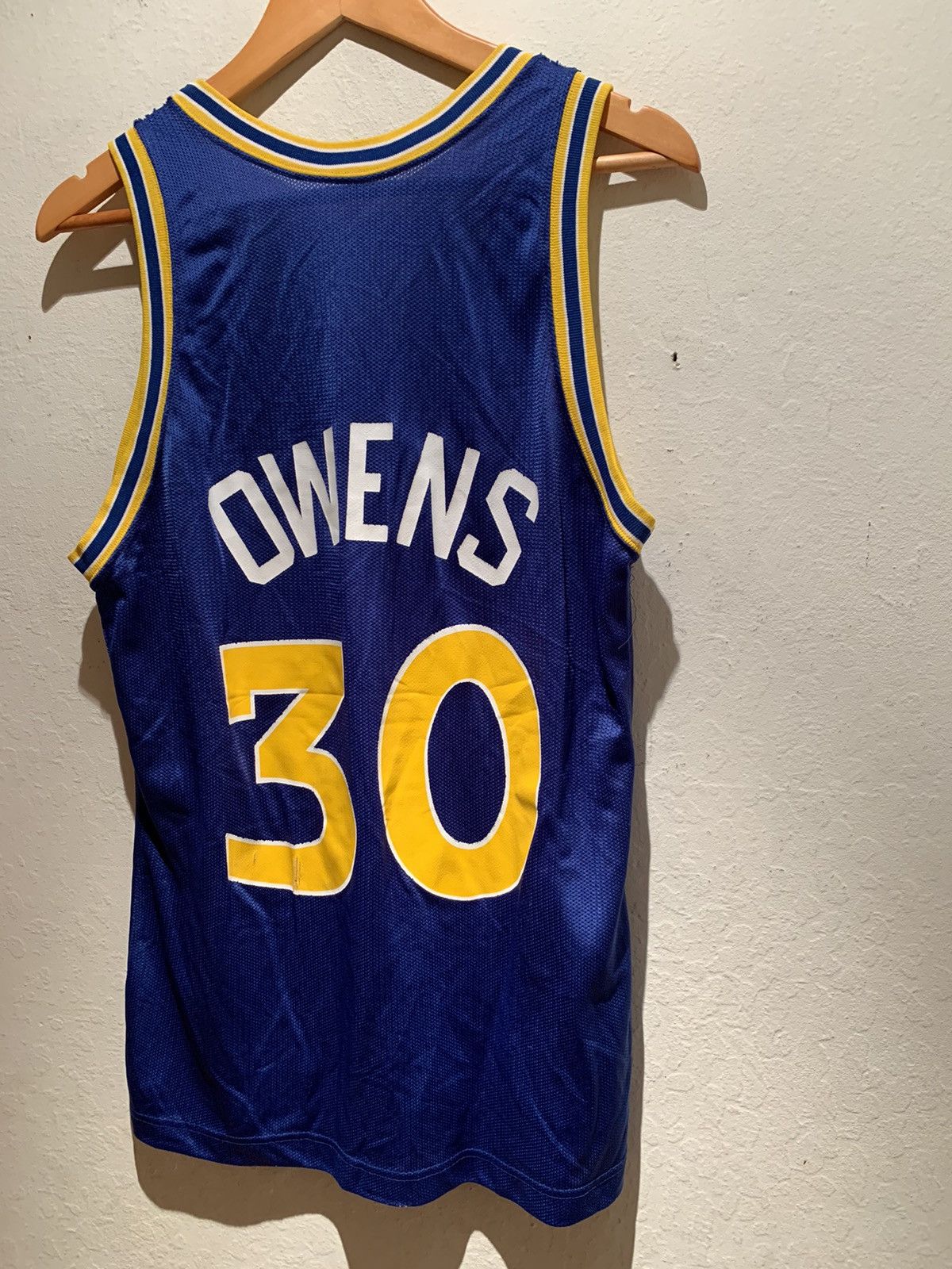Champion × NBA × Vintage *RARE* Vintage Billy Owens Golden State Warriors NBA Jersey Size US M / EU 48-50 / 2 - 2 Thumbnail