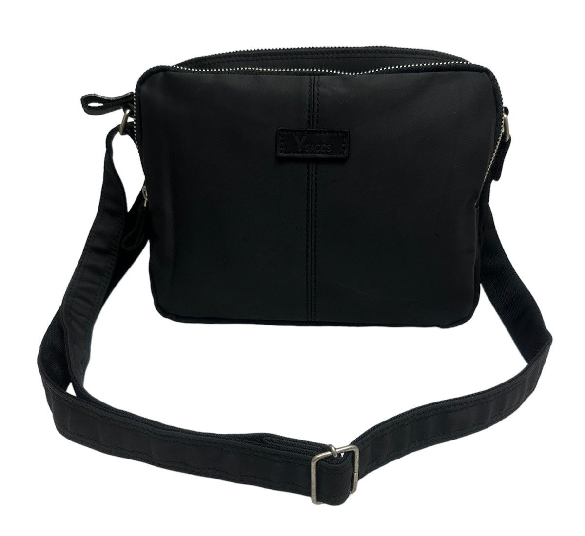 Yohji Yamamoto 🇯🇵 Yohji Yamamoto Y's Leather Patch Crossbody Sling bag Size ONE SIZE - 1 Thumbnail