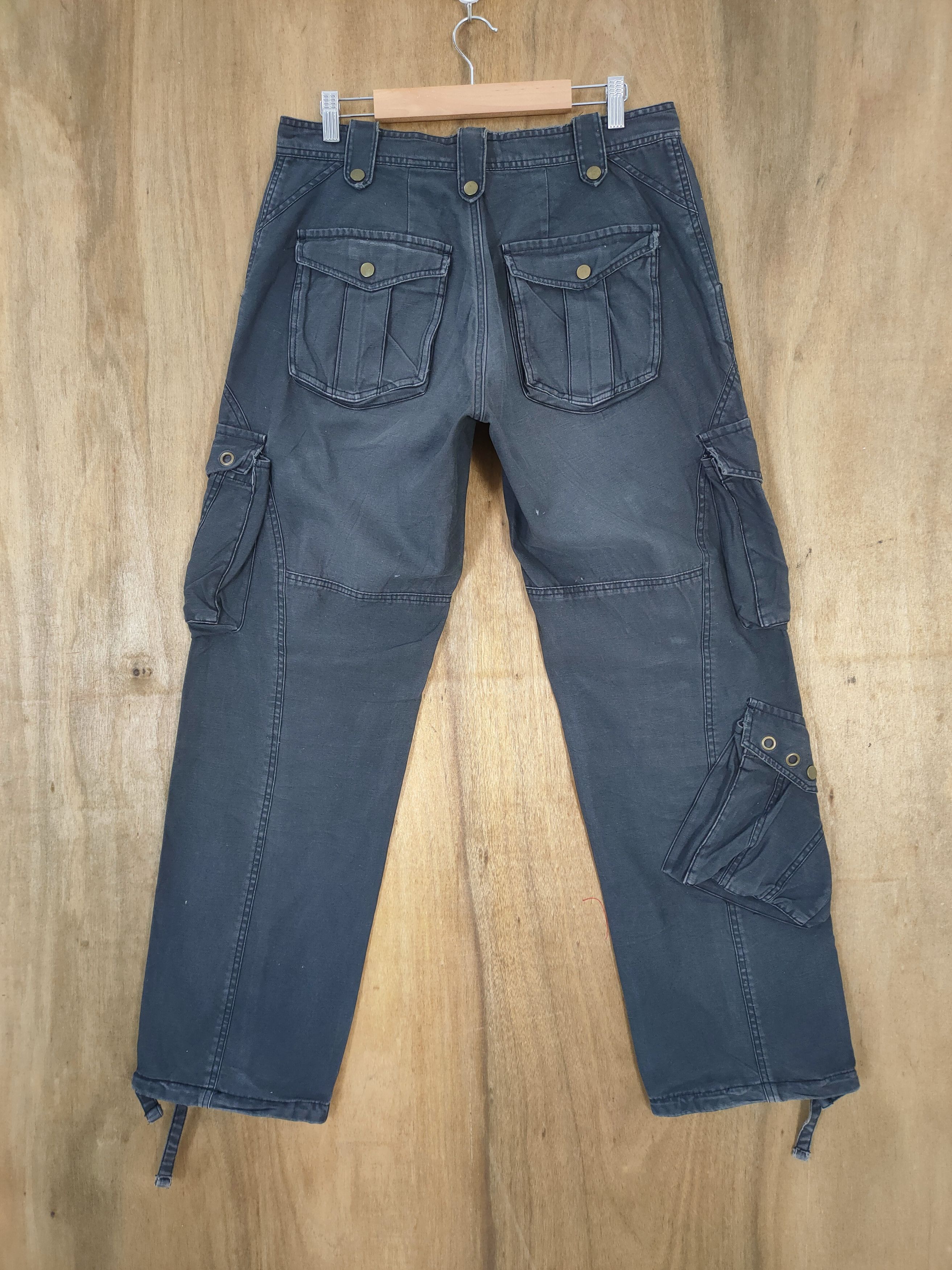 Japanese Brand VINTAGE 12WORK RING CARGO PANTS Size US 32 / EU 48 - 3 Thumbnail
