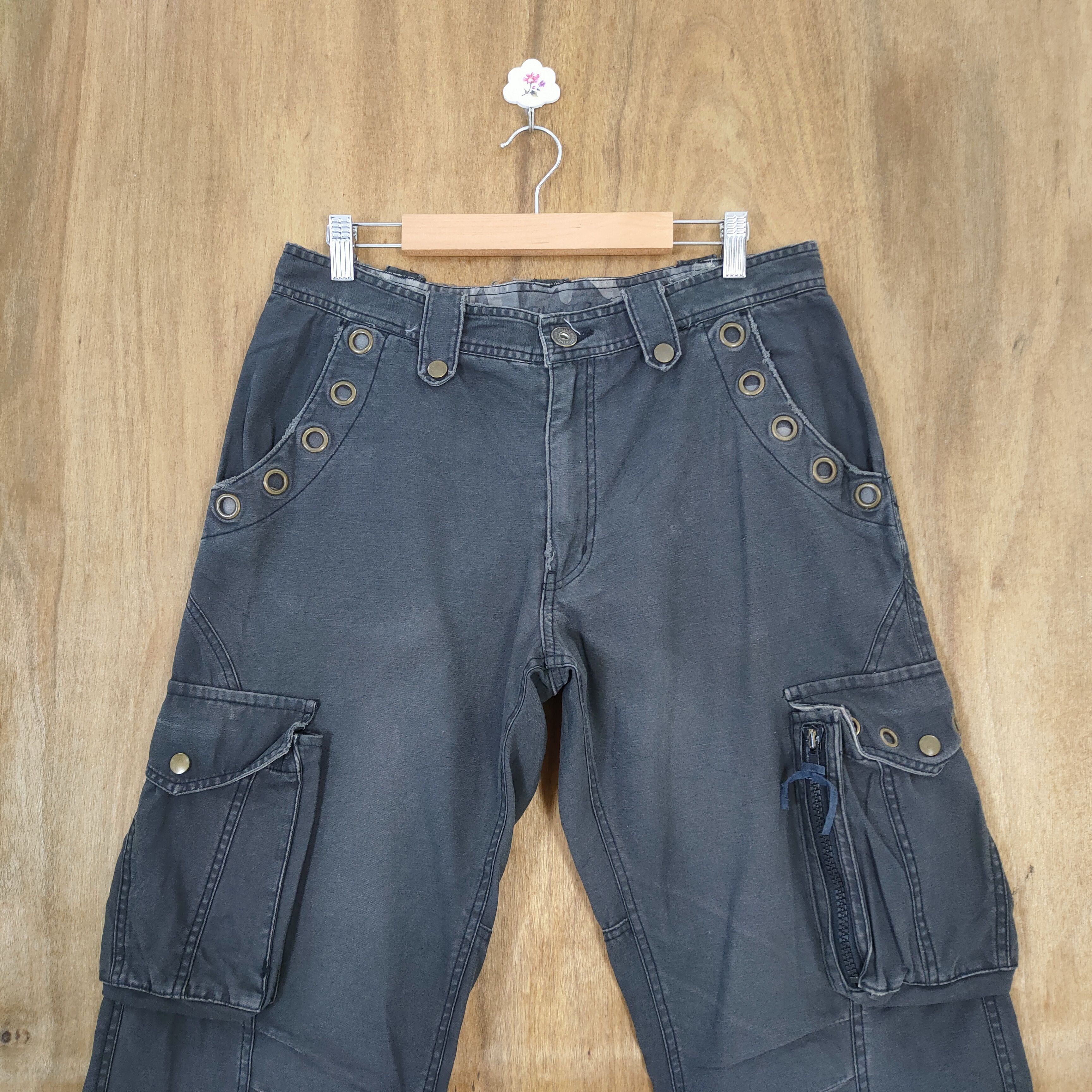 Japanese Brand VINTAGE 12WORK RING CARGO PANTS Size US 32 / EU 48 - 4 Thumbnail