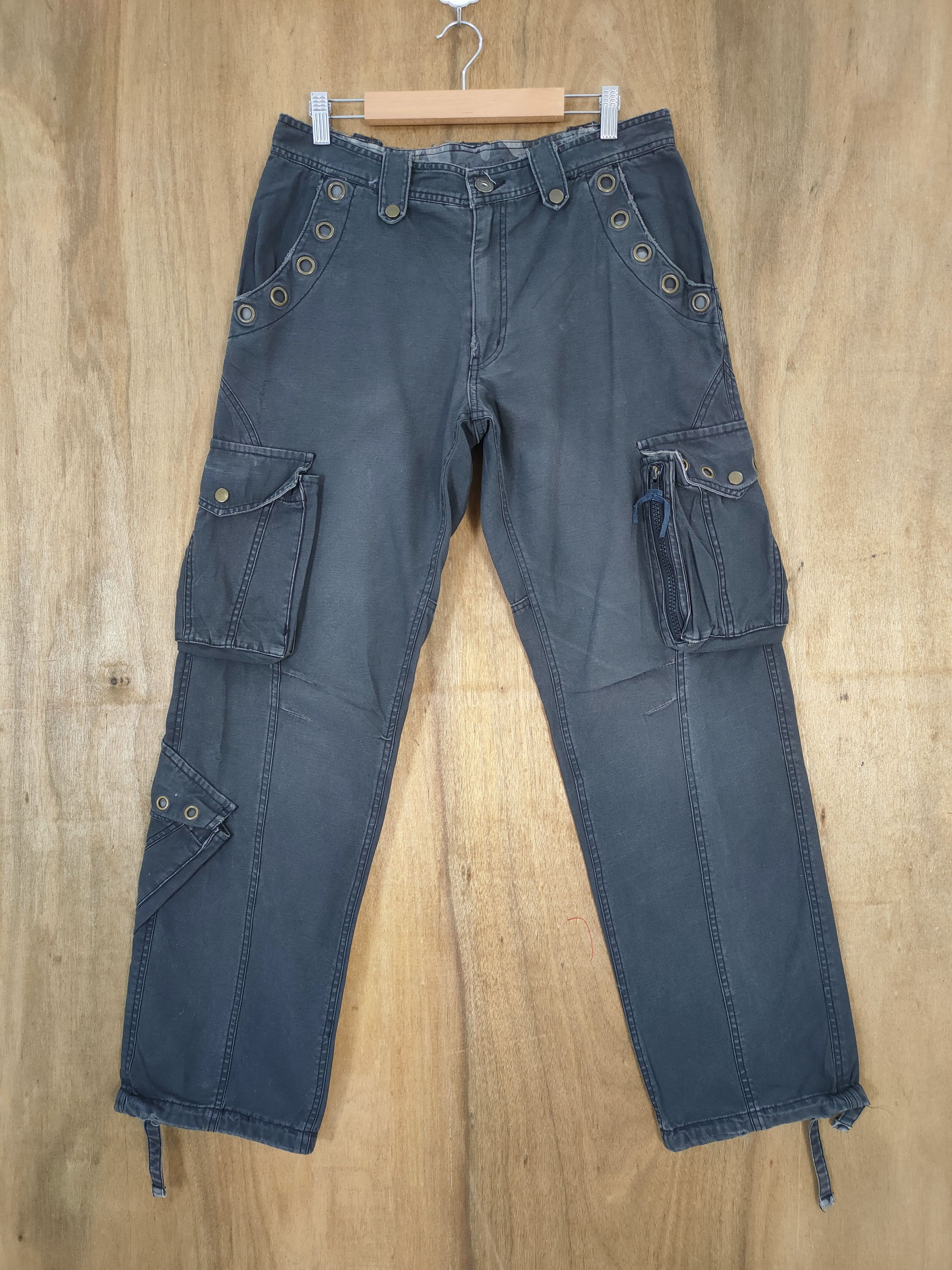 Japanese Brand VINTAGE 12WORK RING CARGO PANTS Size US 32 / EU 48 - 2 Thumbnail
