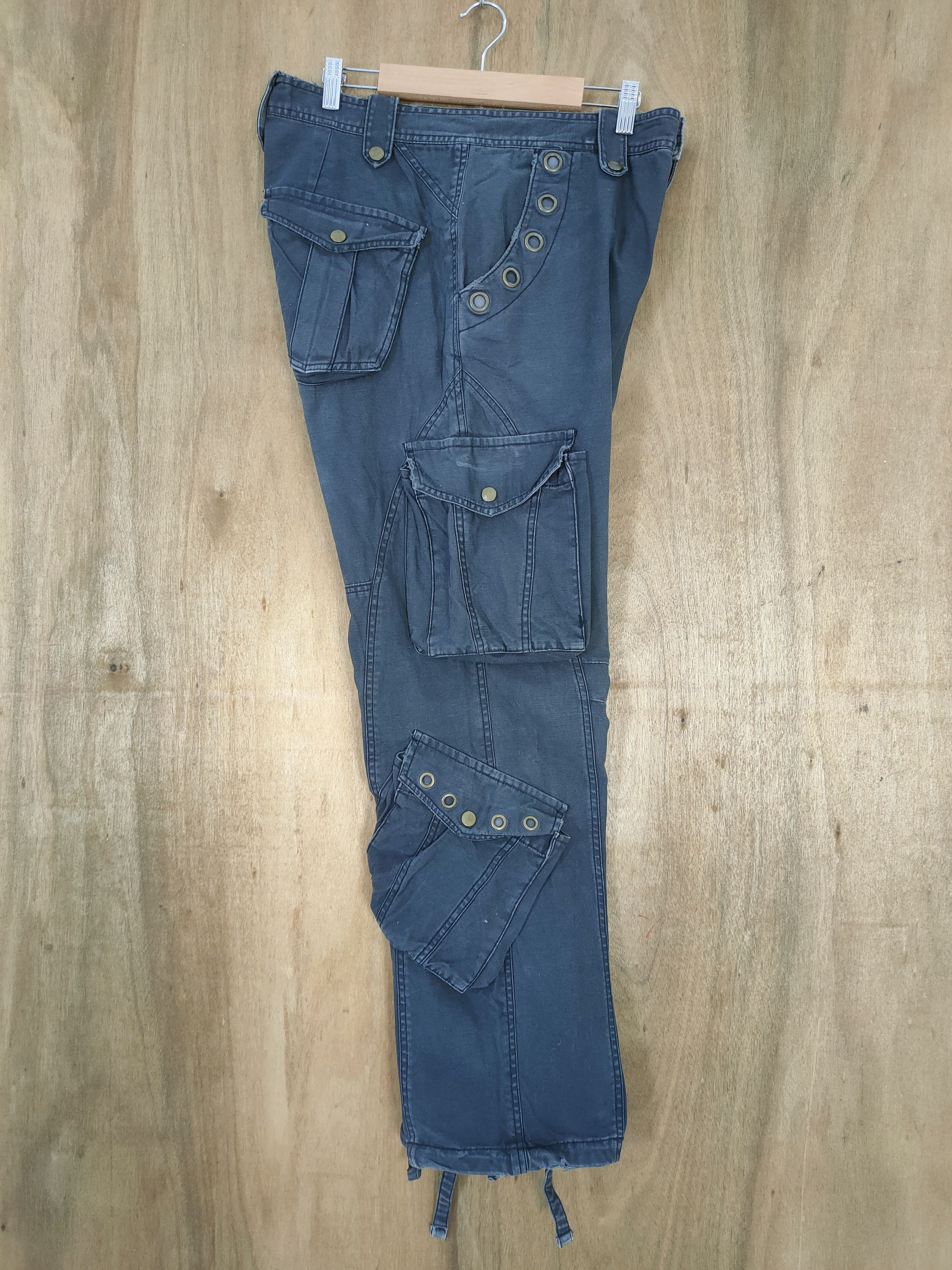 Japanese Brand VINTAGE 12WORK RING CARGO PANTS Size US 32 / EU 48 - 1 Thumbnail