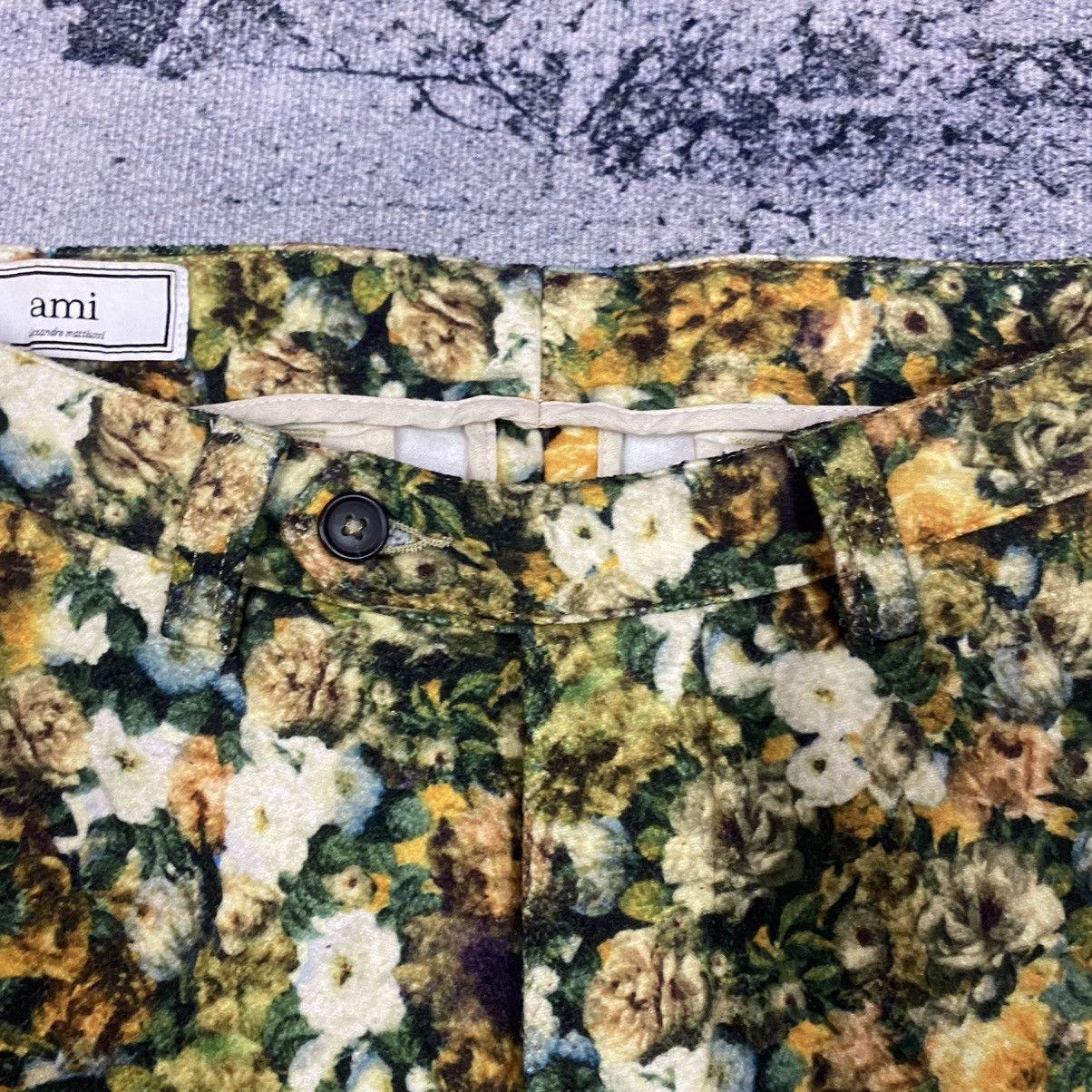 AMI Steals🔥Vintage AMI Paris Alexender Flower Motive Pants W30 Size US 30 / EU 46 - 7 Thumbnail
