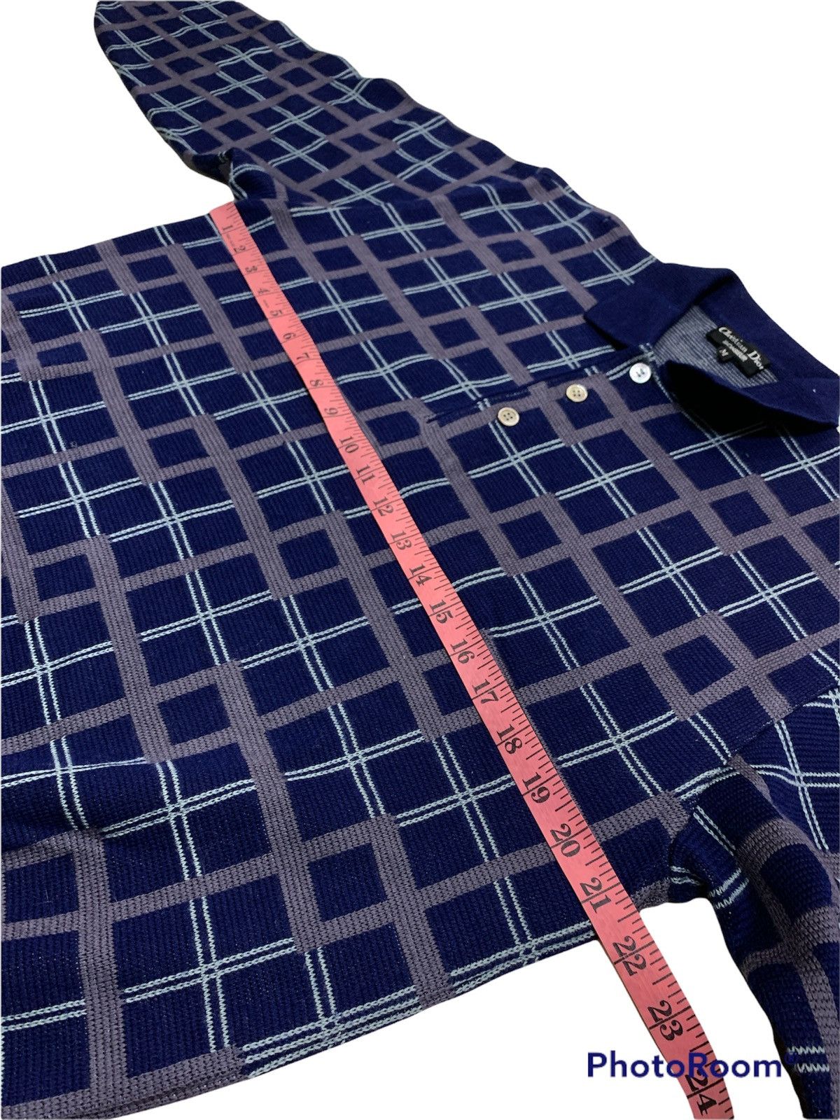 Christian Dior Monsieur CD WOOL CHECKERED KNITWEAR SWEATSHIRT Size US M / EU 48-50 / 2 - 4 Thumbnail