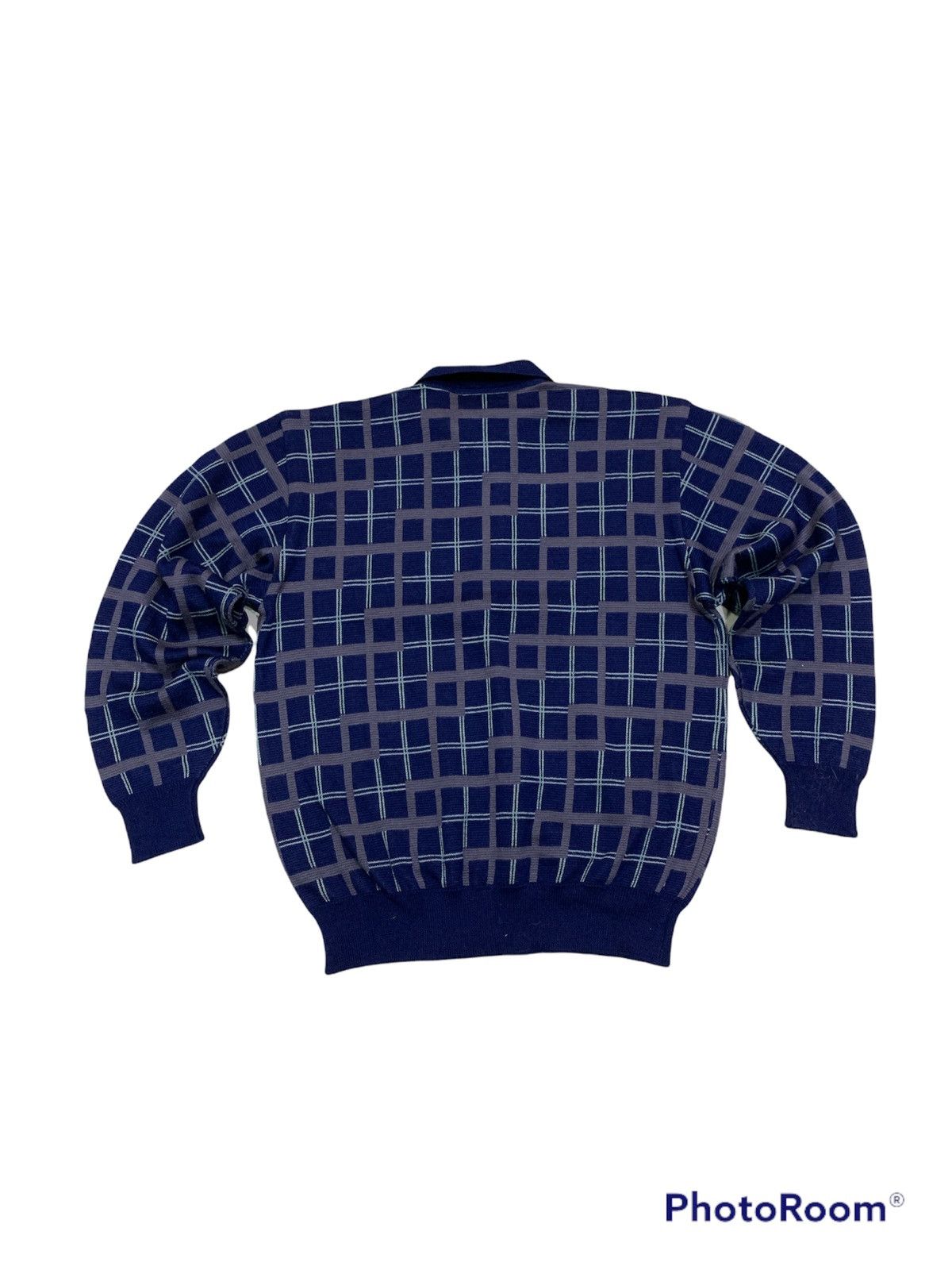 Christian Dior Monsieur CD WOOL CHECKERED KNITWEAR SWEATSHIRT Size US M / EU 48-50 / 2 - 2 Thumbnail