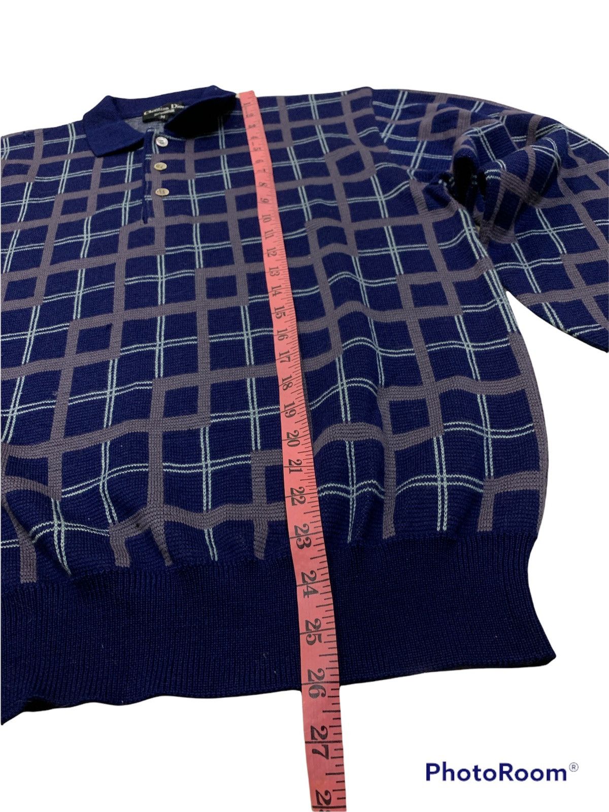 Christian Dior Monsieur CD WOOL CHECKERED KNITWEAR SWEATSHIRT Size US M / EU 48-50 / 2 - 3 Thumbnail