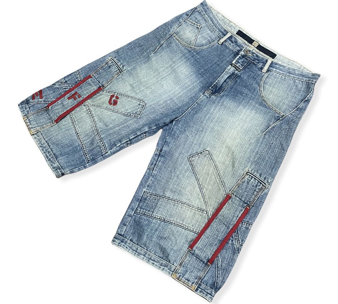 Marithe + Francois Girbaud MFG Denim Shirt Embroidery Square Iconic Logo Pocket Size US 38 / EU 54 - 3 Thumbnail