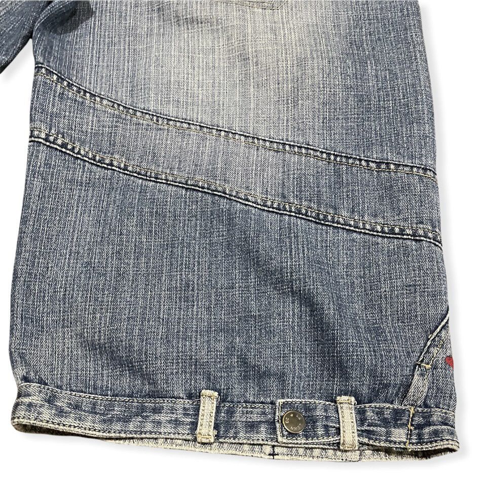 Marithe + Francois Girbaud MFG Denim Shirt Embroidery Square Iconic Logo Pocket Size US 38 / EU 54 - 11 Thumbnail