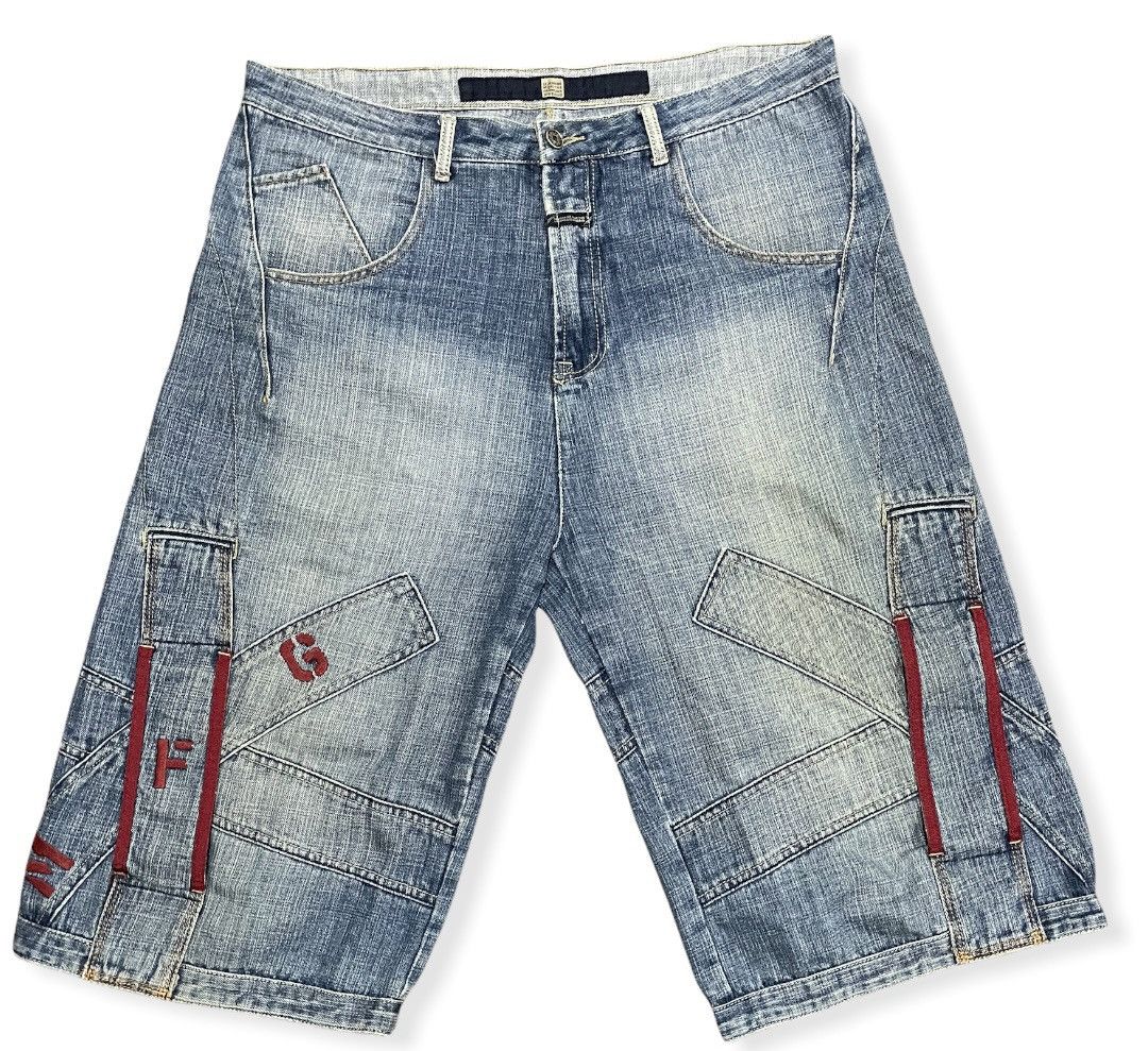 Marithe + Francois Girbaud MFG Denim Shirt Embroidery Square Iconic Logo Pocket Size US 38 / EU 54 - 1 Thumbnail