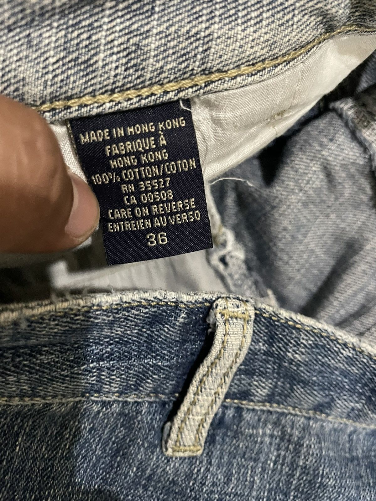 Marithe + Francois Girbaud MFG Denim Shirt Embroidery Square Iconic Logo Pocket Size US 38 / EU 54 - 14 Thumbnail