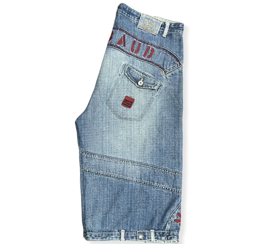 Marithe + Francois Girbaud MFG Denim Shirt Embroidery Square Iconic Logo Pocket Size US 38 / EU 54 - 10 Thumbnail