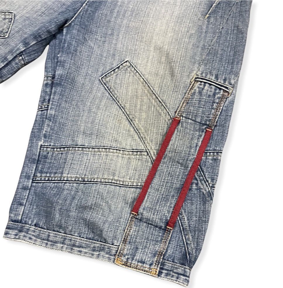 Marithe + Francois Girbaud MFG Denim Shirt Embroidery Square Iconic Logo Pocket Size US 38 / EU 54 - 7 Thumbnail