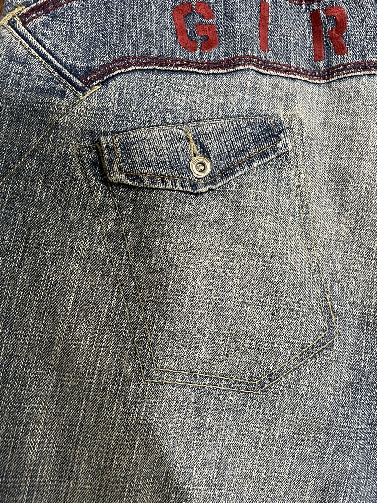 Marithe + Francois Girbaud MFG Denim Shirt Embroidery Square Iconic Logo Pocket Size US 38 / EU 54 - 16 Thumbnail