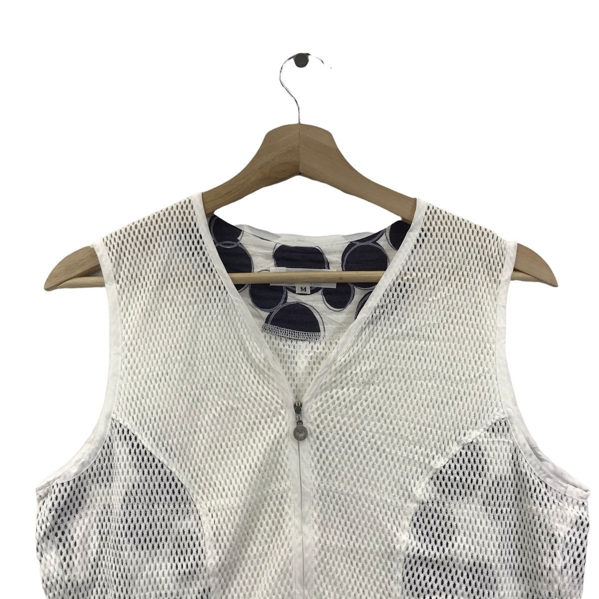 Mila Schon MILA SCHON Sports Italian Designer Polkadot WhiteVest Italy Size US M / EU 48-50 / 2 - 2 Thumbnail