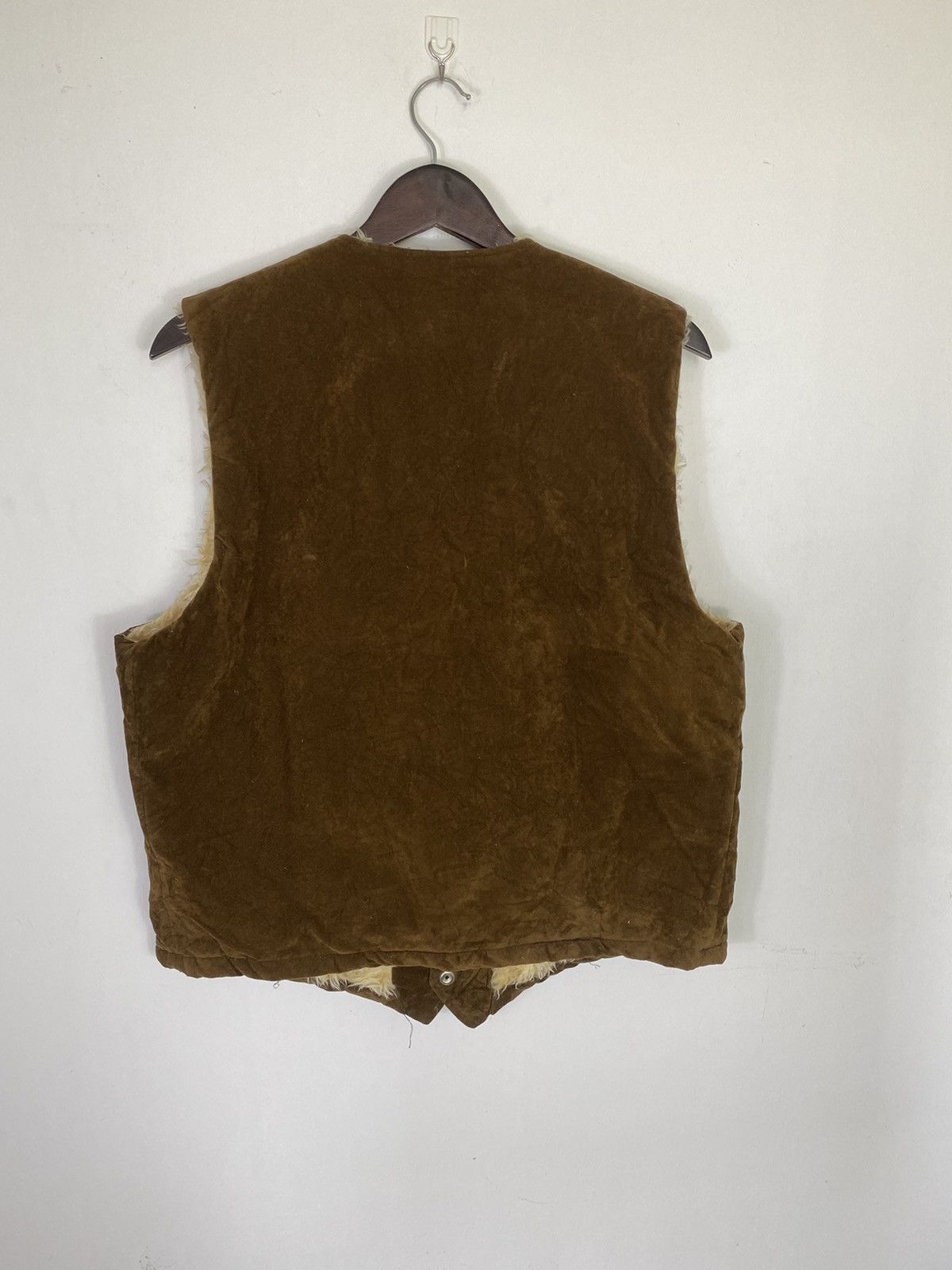 Japanese Brand × Vintage Gcw23🔥Vintage Velvet Sherpa Lining Vest Size US L / EU 52-54 / 3 - 3 Thumbnail