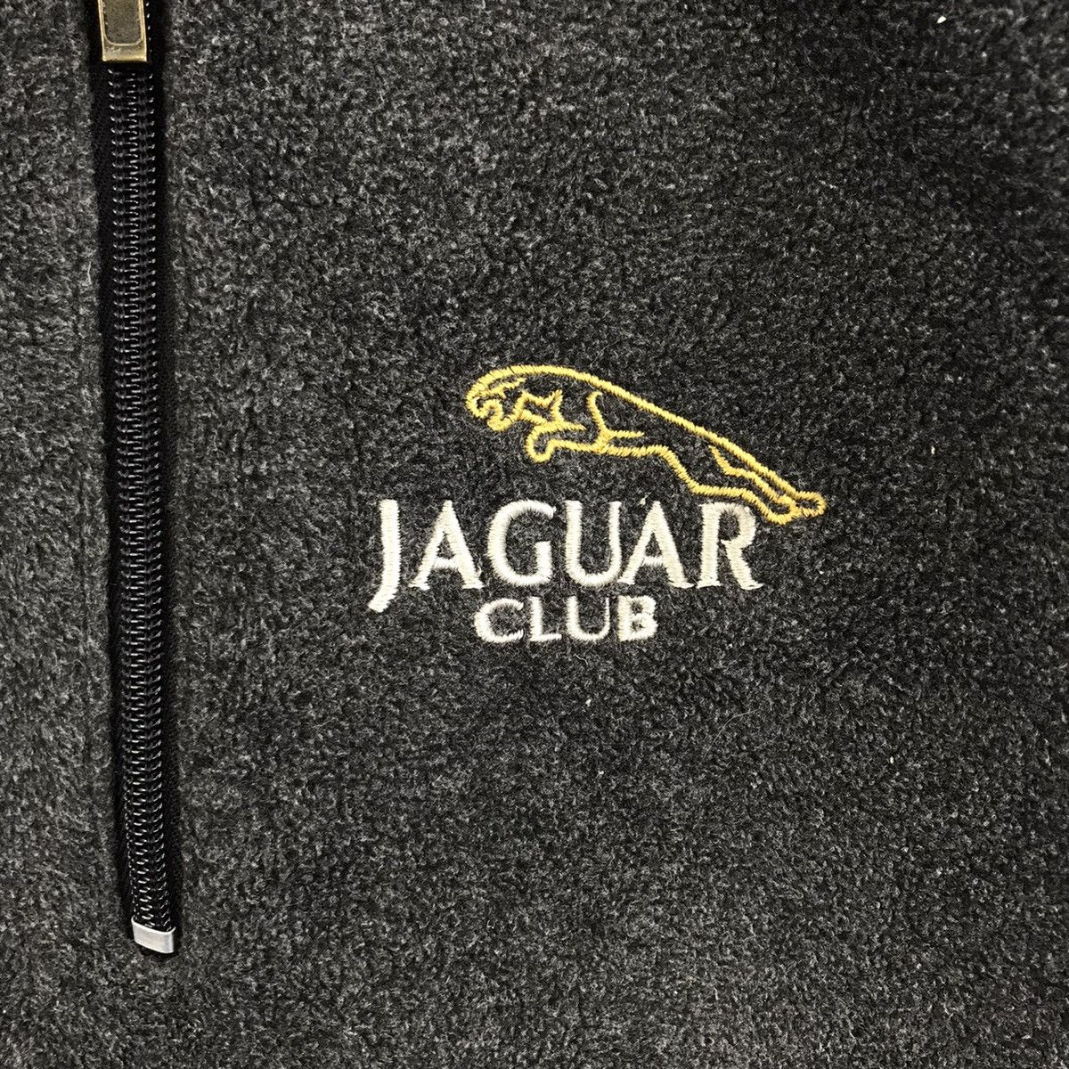 Vintage JAGUAR CLUB Land Rover Car Racing Team Fleece Bomber Jacket Size US XL / EU 56 / 4 - 3 Thumbnail