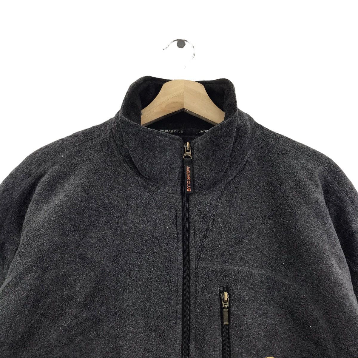 Vintage JAGUAR CLUB Land Rover Car Racing Team Fleece Bomber Jacket Size US XL / EU 56 / 4 - 2 Thumbnail