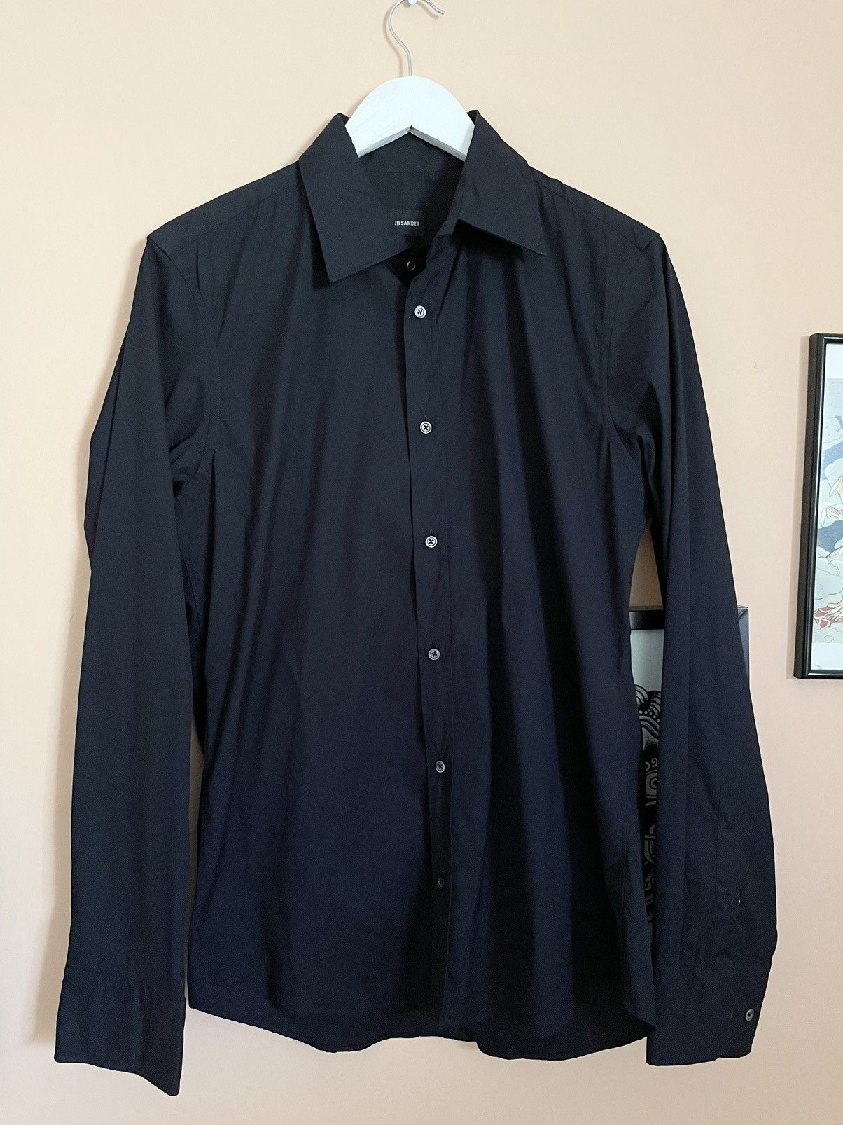 Jil Sander Jil Sander Ceremony Navy shirt Size US L / EU 52-54 / 3 - 2 Thumbnail