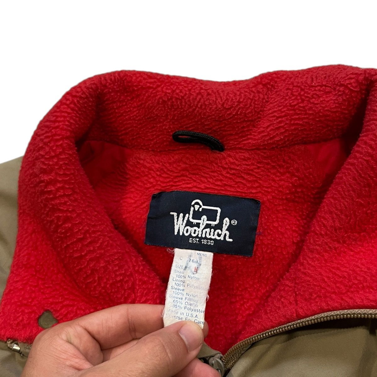 Vintage × Woolrich Woolen Mills 90s Woolrich Polarplus Fleece Lined Jacket Size US M / EU 48-50 / 2 - 3 Thumbnail