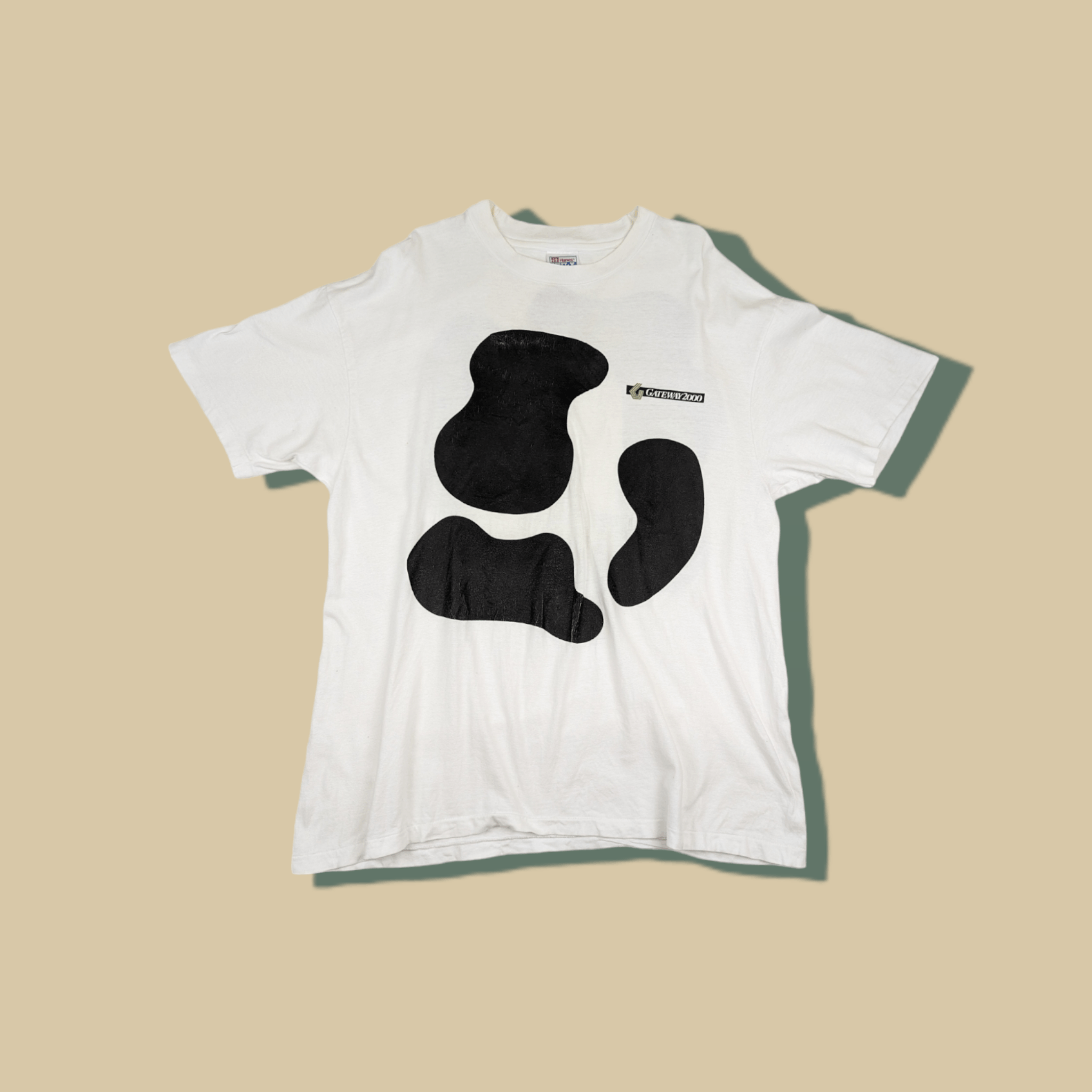 Hanes × Vintage Vintage 90's GATEWAY 2000 Computer T-Shirt Single Stitches Size US XL / EU 56 / 4 - 1 Thumbnail