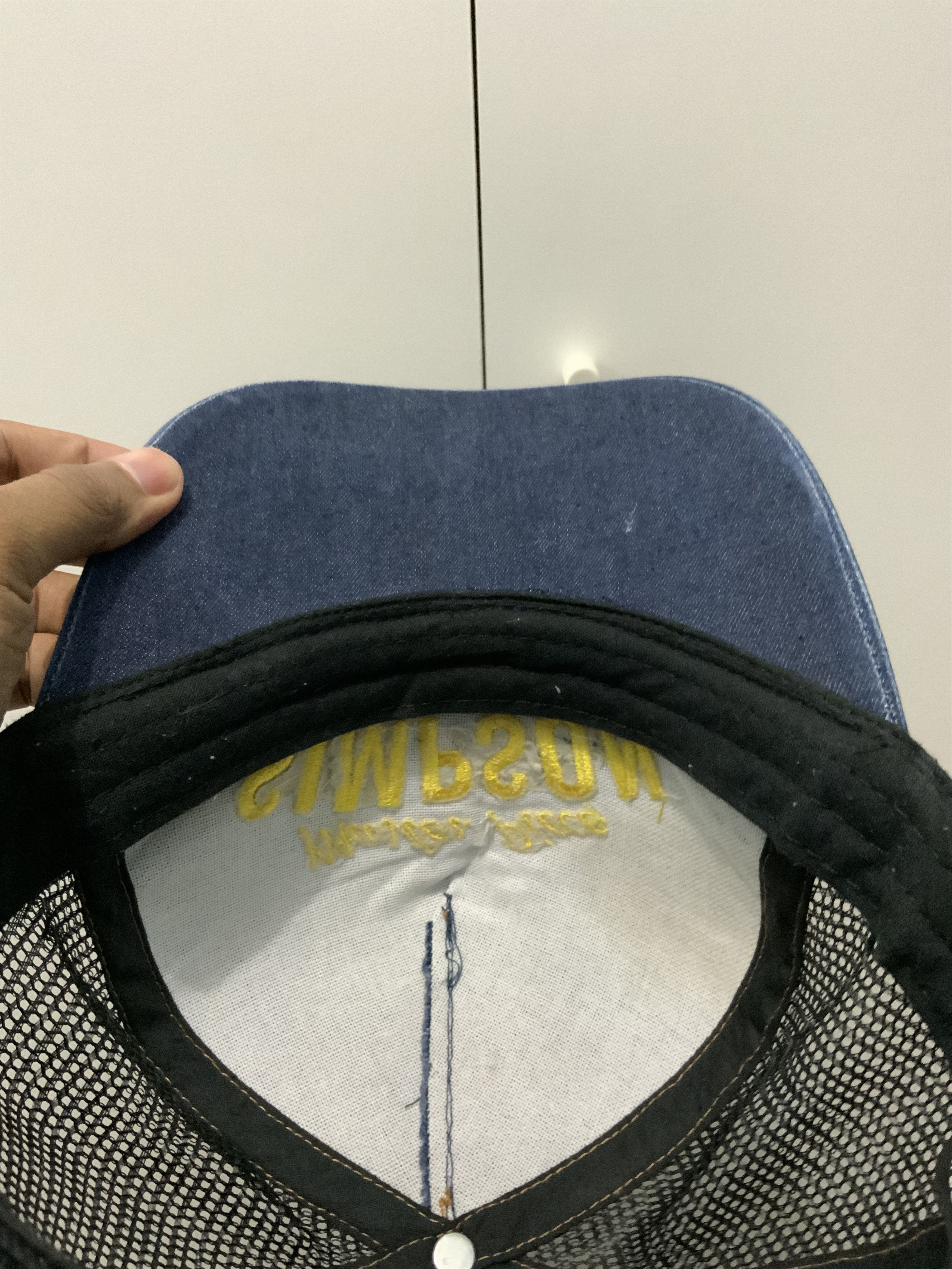 Cartoon Network Master Piece Simpson Denim Trucker Hat Size ONE SIZE - 9 Thumbnail