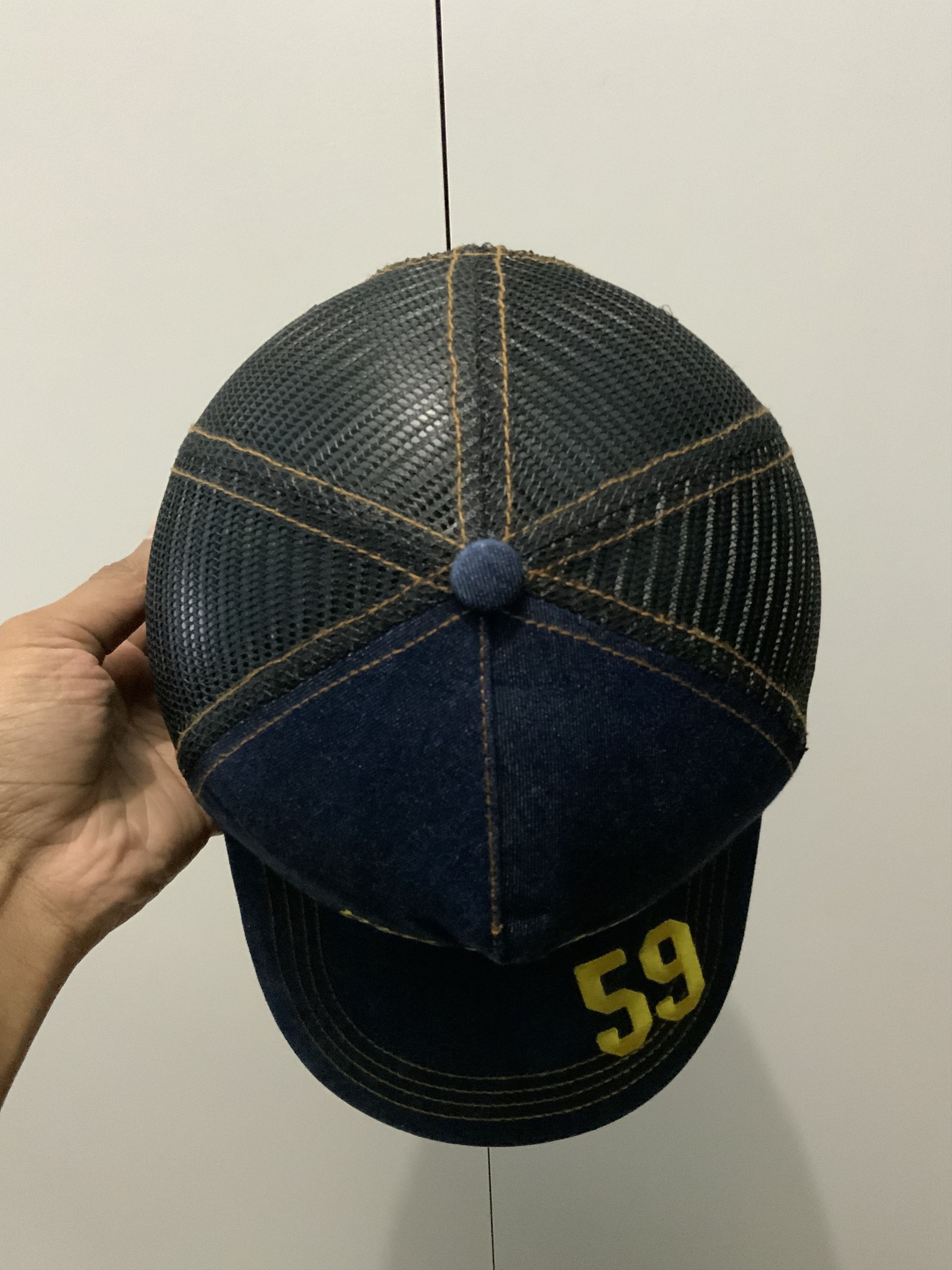 Cartoon Network Master Piece Simpson Denim Trucker Hat Size ONE SIZE - 7 Thumbnail