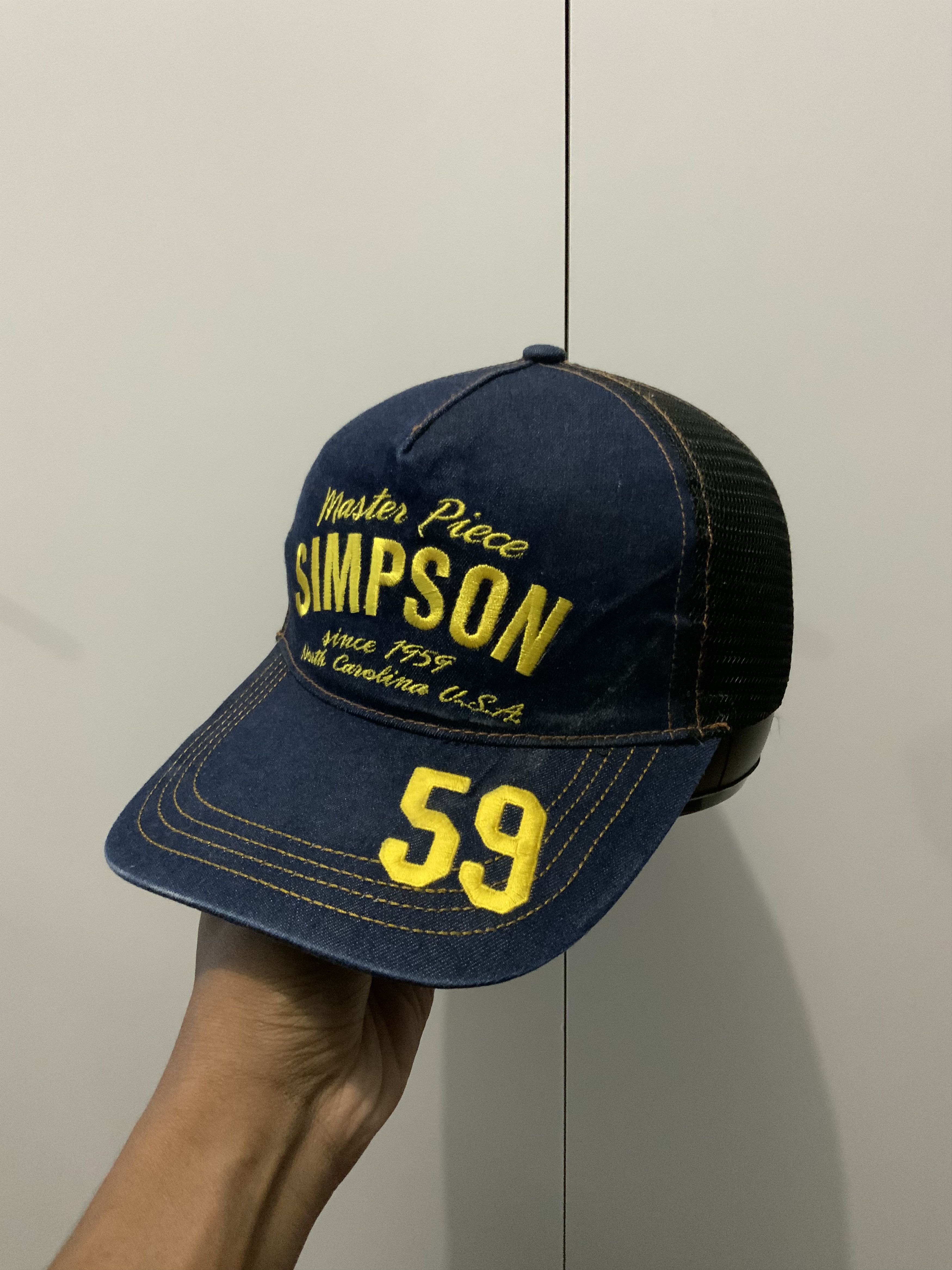 Cartoon Network Master Piece Simpson Denim Trucker Hat Size ONE SIZE - 1 Thumbnail