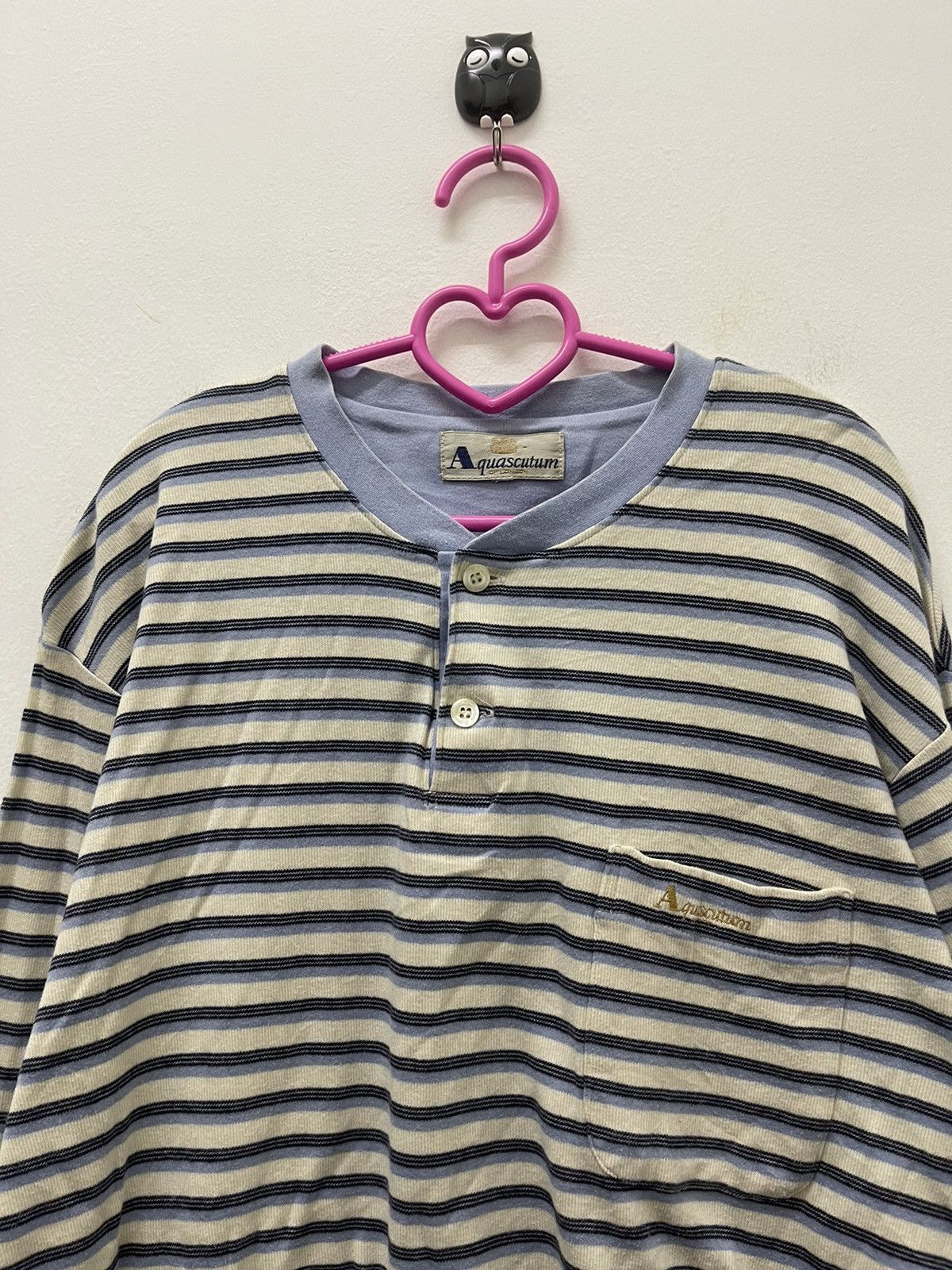 Aquascutum Rare Vintage AQUASCUTUM OF LONDON Striped Single Pocket Size US L / EU 52-54 / 3 - 2 Thumbnail