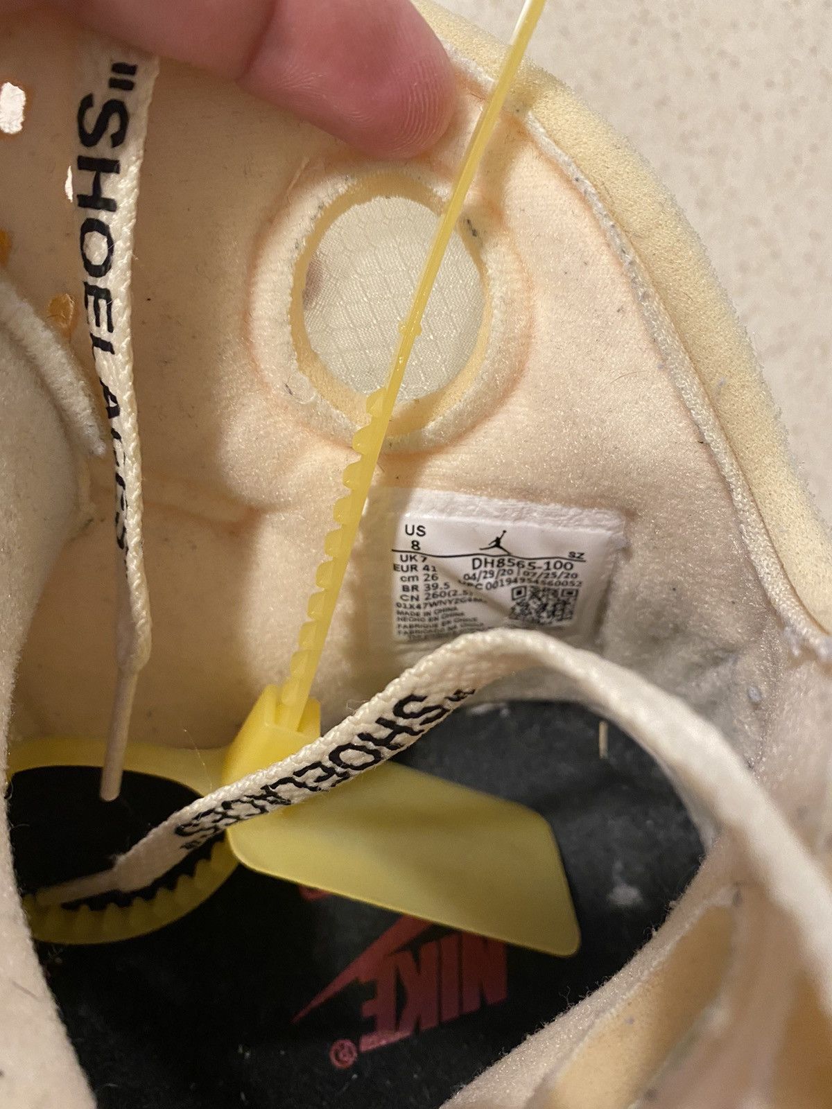 Jordan Brand × Off-White Air Jordan x Off-White 5 Retro SP Sail Size US 8 / EU 41 - 4 Thumbnail