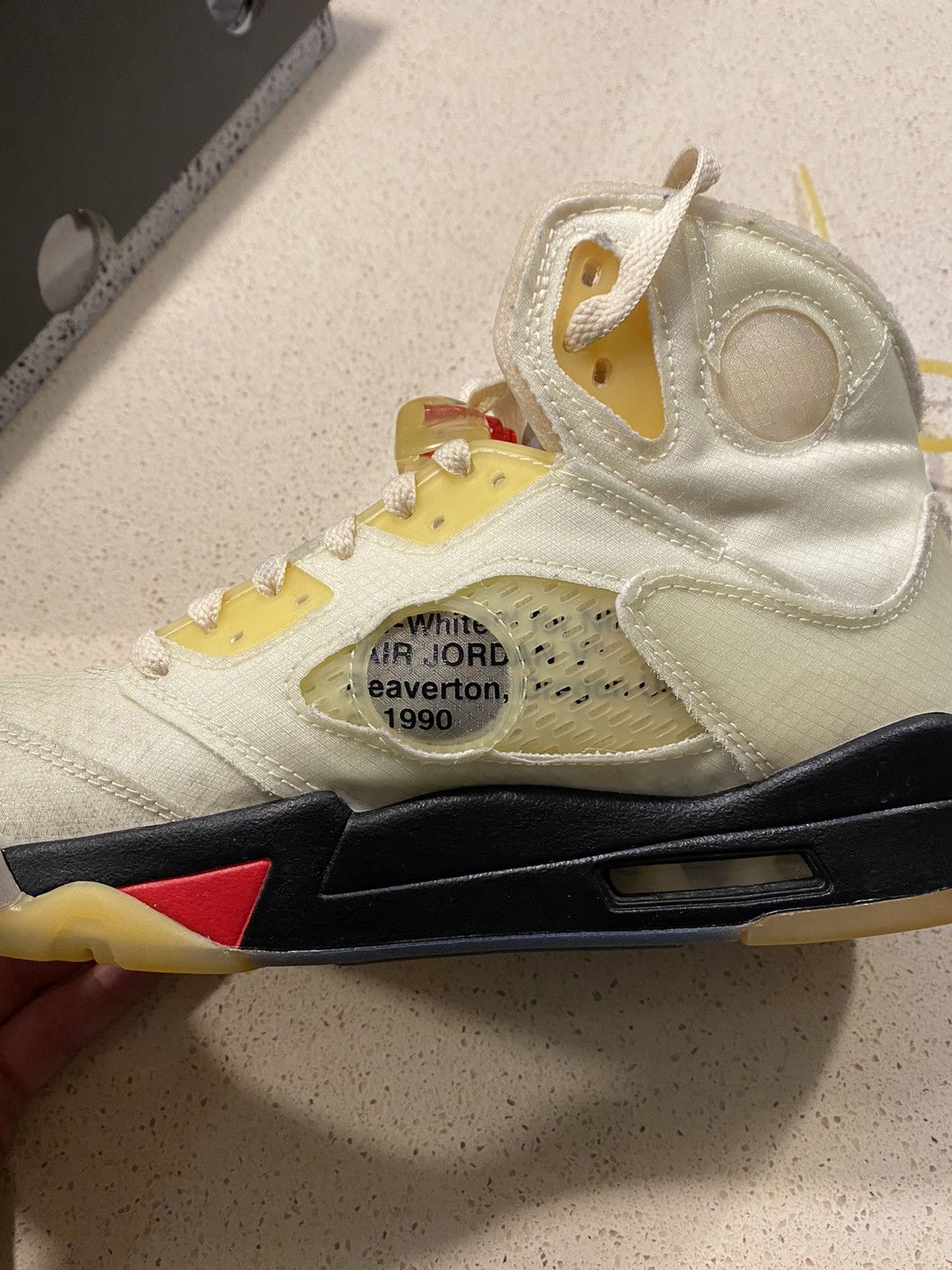 Jordan Brand × Off-White Air Jordan x Off-White 5 Retro SP Sail Size US 8 / EU 41 - 8 Thumbnail