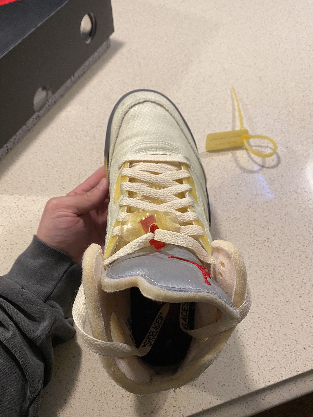 Jordan Brand × Off-White Air Jordan x Off-White 5 Retro SP Sail Size US 8 / EU 41 - 9 Thumbnail
