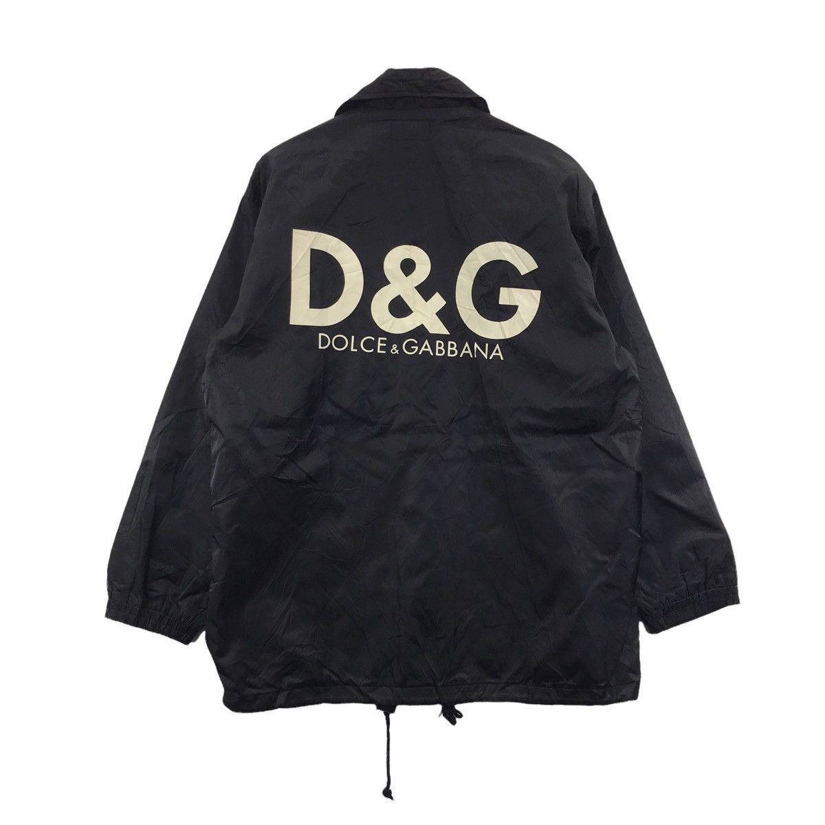 Dolce & Gabbana DOLCE & GABBANA D&G Back Hit Print Black Coach Jacket Size US M / EU 48-50 / 2 - 1 Thumbnail