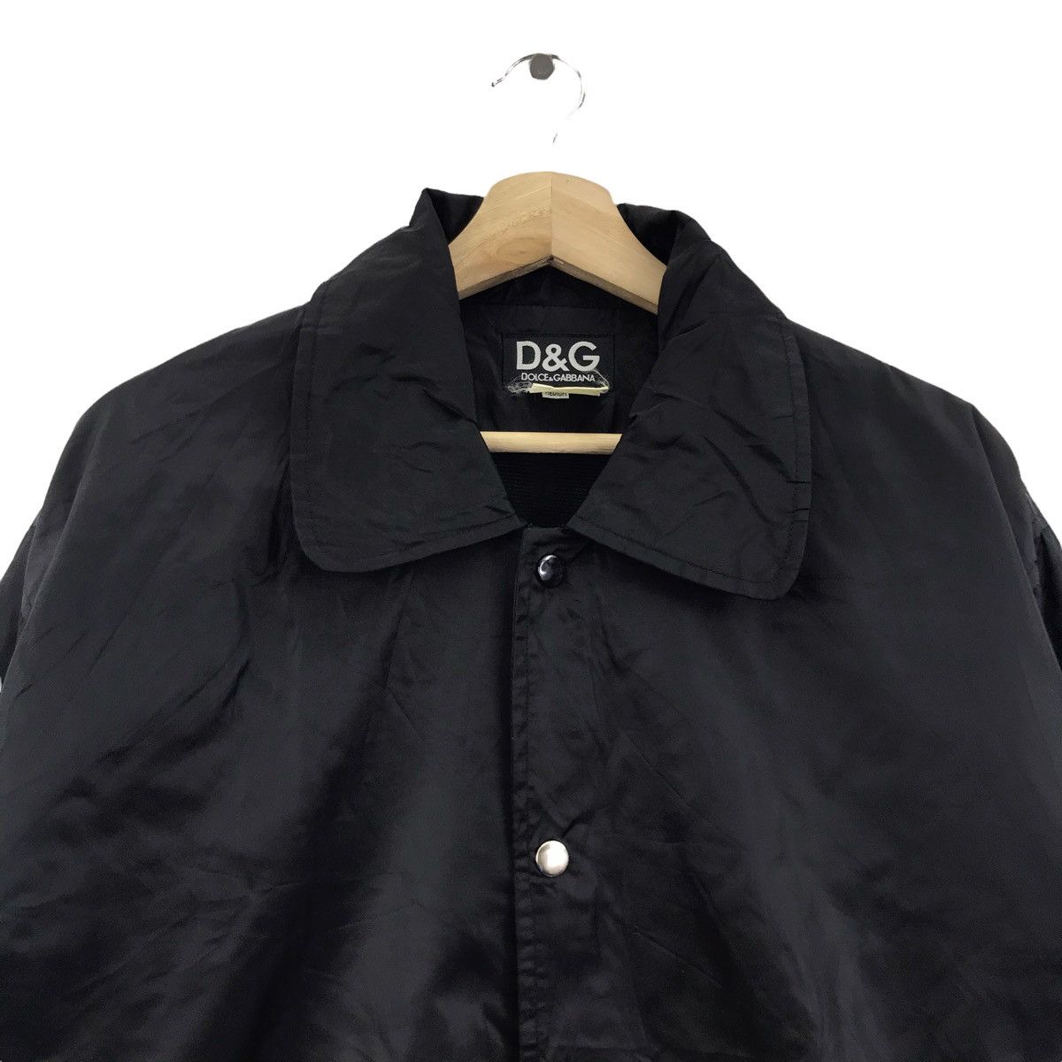 Dolce & Gabbana DOLCE & GABBANA D&G Back Hit Print Black Coach Jacket Size US M / EU 48-50 / 2 - 4 Thumbnail