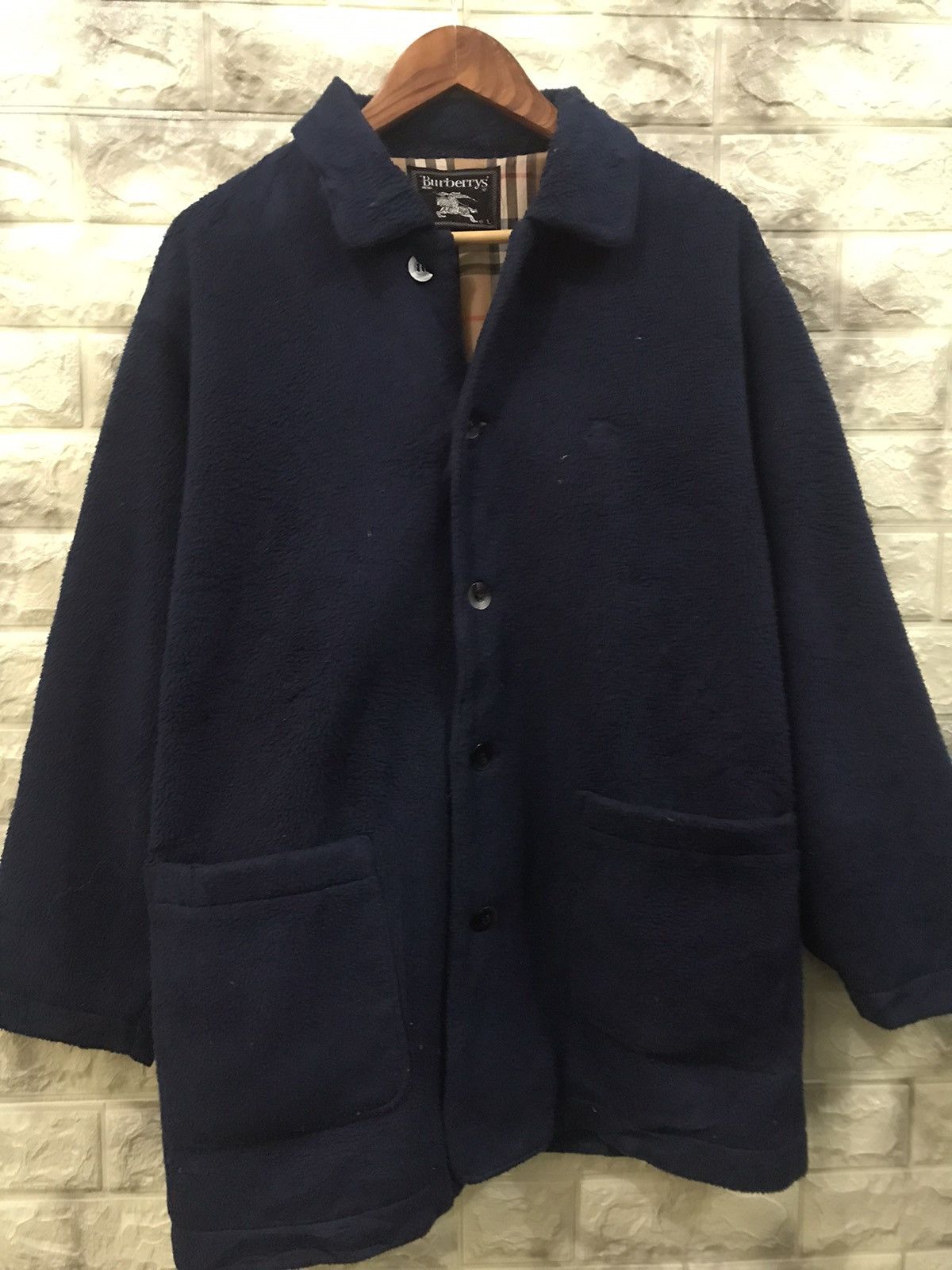 Burberry Vintage Burberrys Fleece Jacket Size US L / EU 52-54 / 3 - 4 Thumbnail