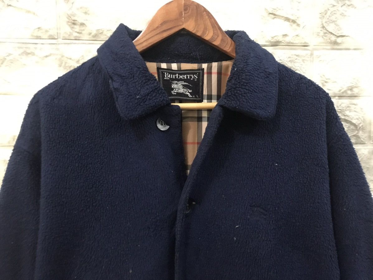 Burberry Vintage Burberrys Fleece Jacket Size US L / EU 52-54 / 3 - 1 Thumbnail