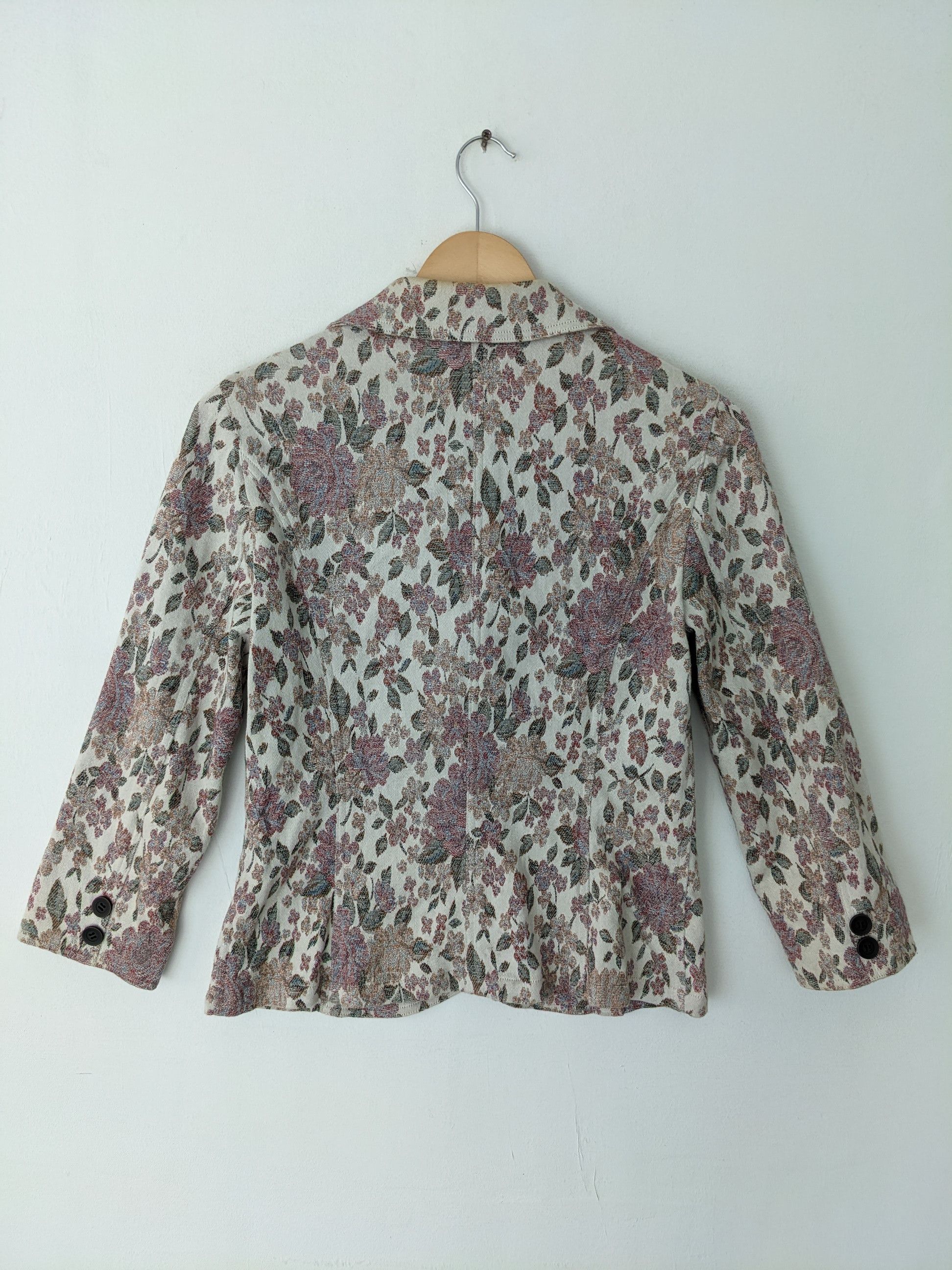 Japanese Brand × Vintage Vintage Cardigan Jacket Flower Motif Japanese Brand by NEUF Size S / US 4 / IT 40 - 4 Thumbnail