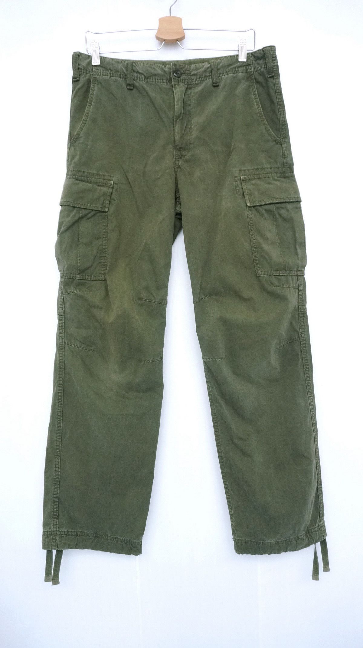 Japanese Brand × Uniqlo UNIQLO Military Worn Out Faded Tactical Cargo Pants Size US 32 / EU 48 - 1 Thumbnail