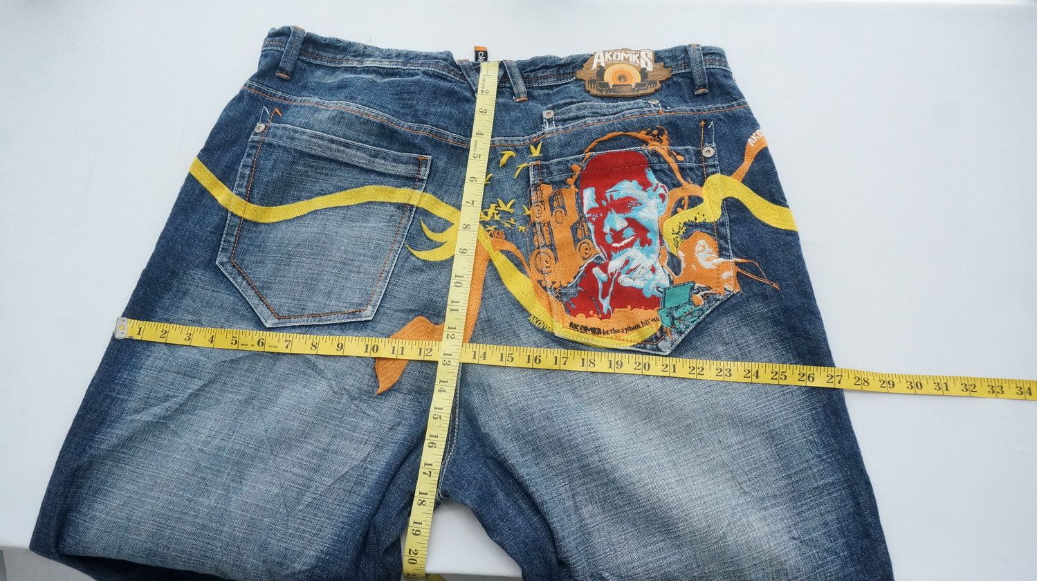 Akademiks 🔥 AKDMKS Akademiks Embroidered Big Tall Jeans Size US 40 / EU 56 - 13 Thumbnail
