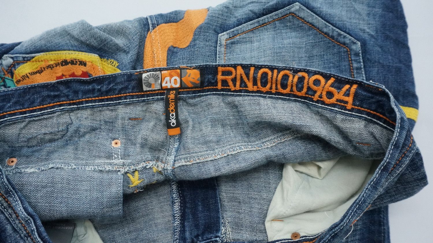 Akademiks 🔥 AKDMKS Akademiks Embroidered Big Tall Jeans Size US 40 / EU 56 - 15 Thumbnail