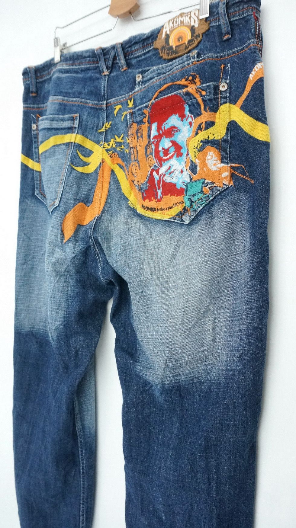 Akademiks 🔥 AKDMKS Akademiks Embroidered Big Tall Jeans Size US 40 / EU 56 - 3 Thumbnail
