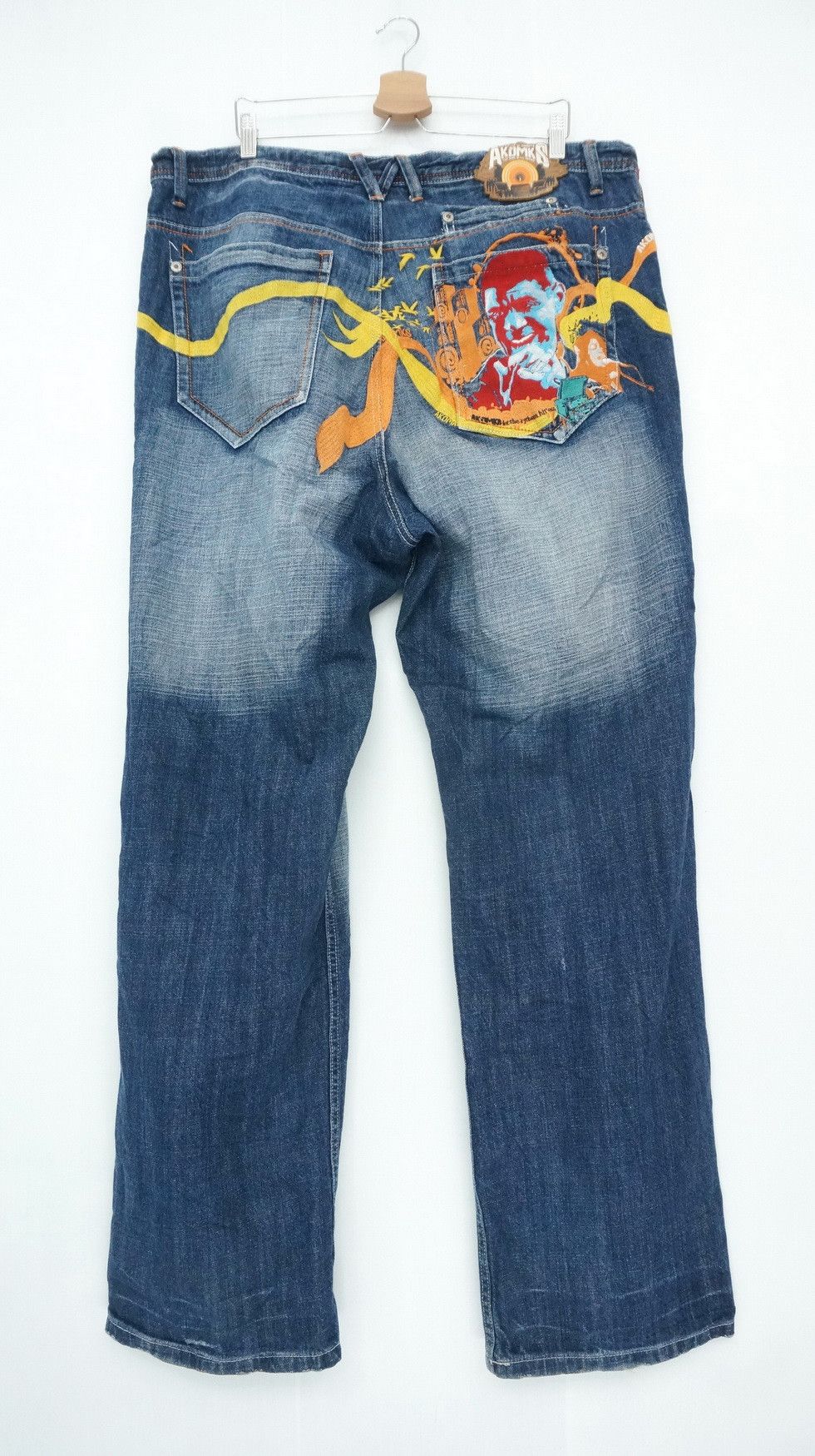 Akademiks 🔥 AKDMKS Akademiks Embroidered Big Tall Jeans Size US 40 / EU 56 - 1 Thumbnail