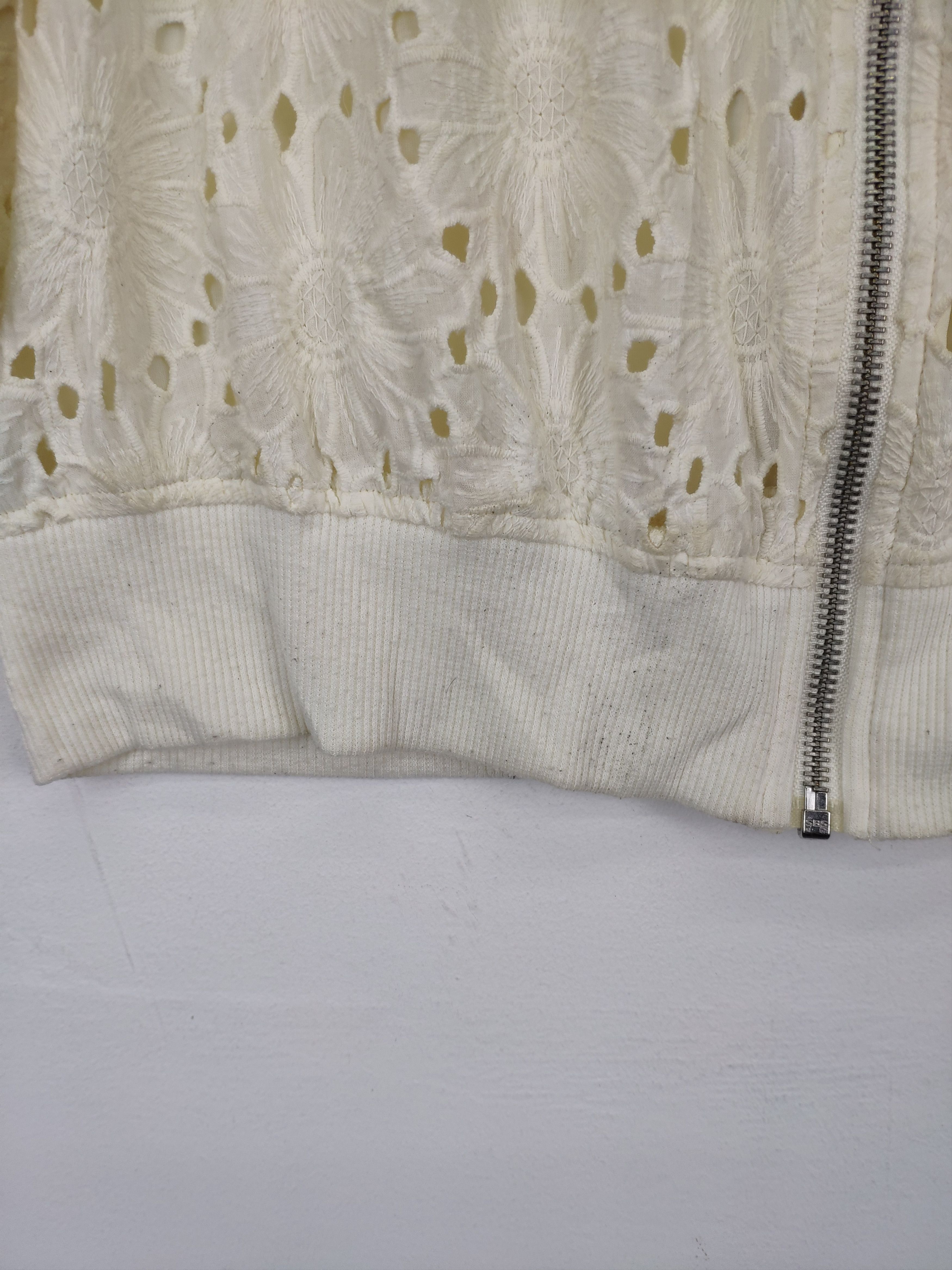 Designer × Japanese Brand Vintage Lace Cropped Jacket Transparent Size S / US 4 / IT 40 - 9 Thumbnail