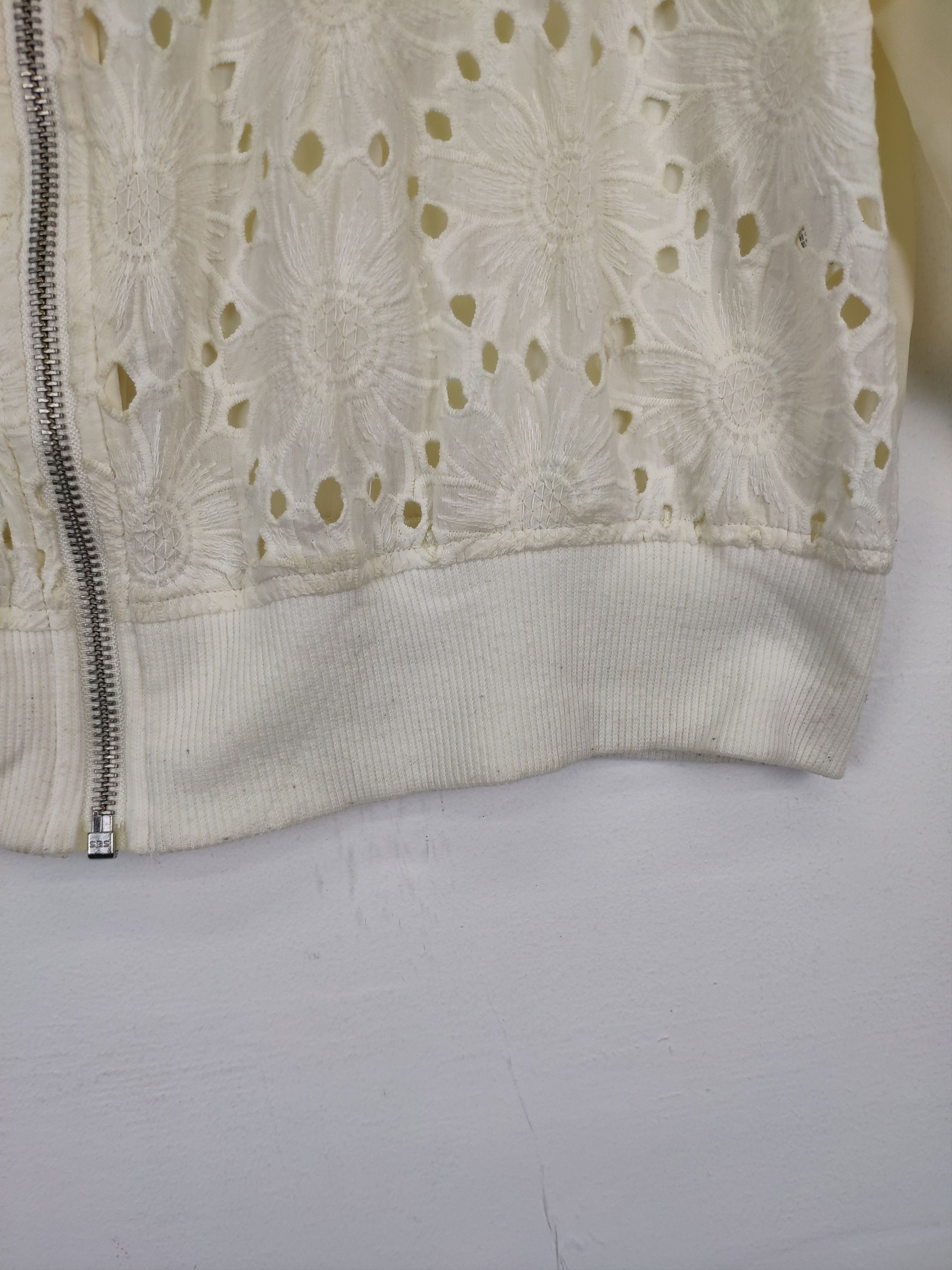 Designer × Japanese Brand Vintage Lace Cropped Jacket Transparent Size S / US 4 / IT 40 - 10 Thumbnail