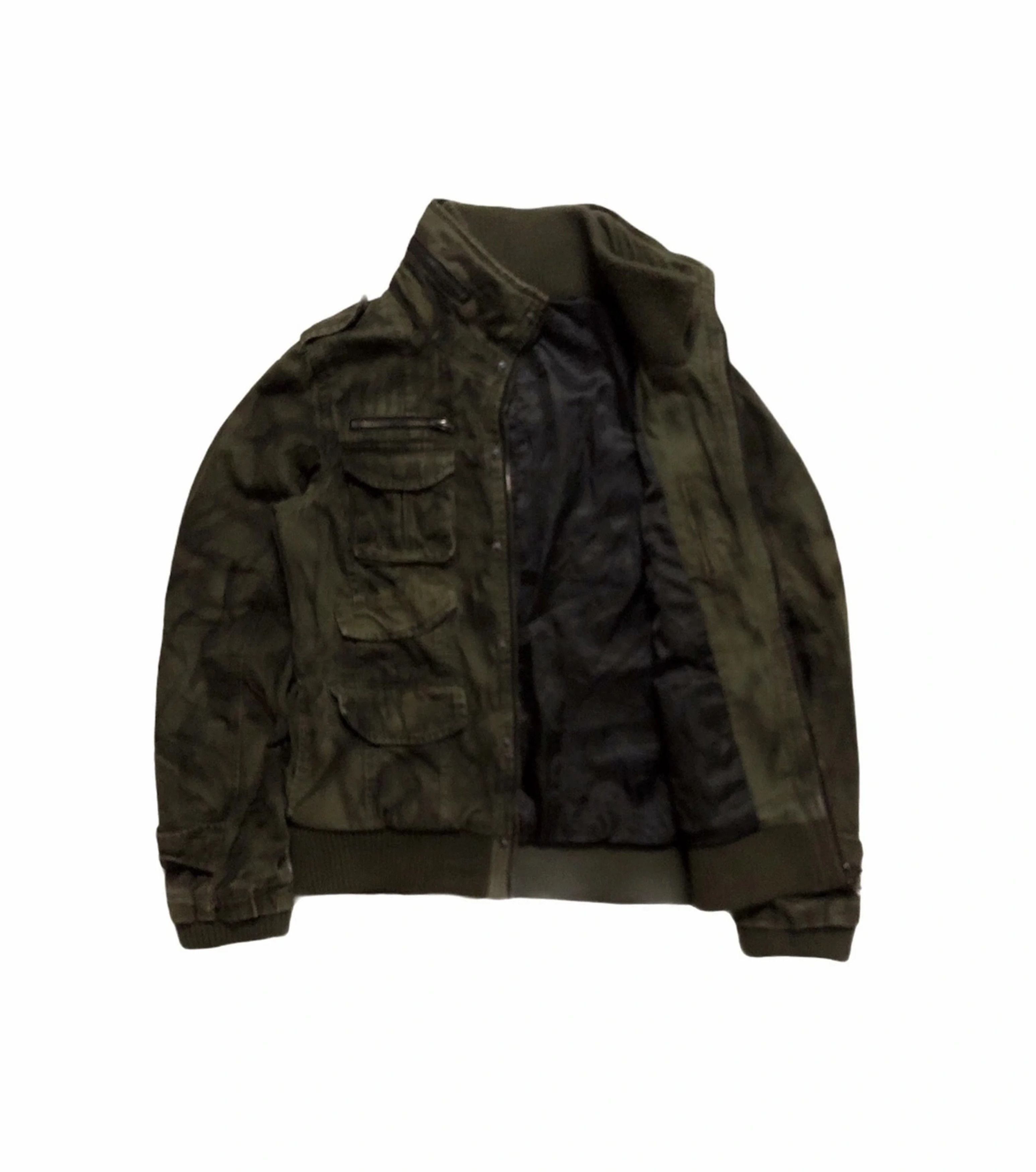 Vintage V Men Military Styles Multi Pocket Jacket Size US M / EU 48-50 / 2 - 2 Thumbnail